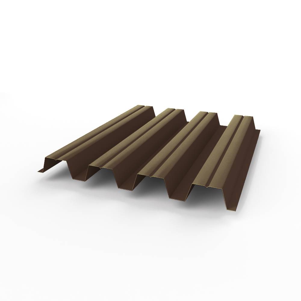 Профнастил Н57 оцинкованный 0,9х801мм (RAL 8014) с полимерным покрытием (Полиэстер)