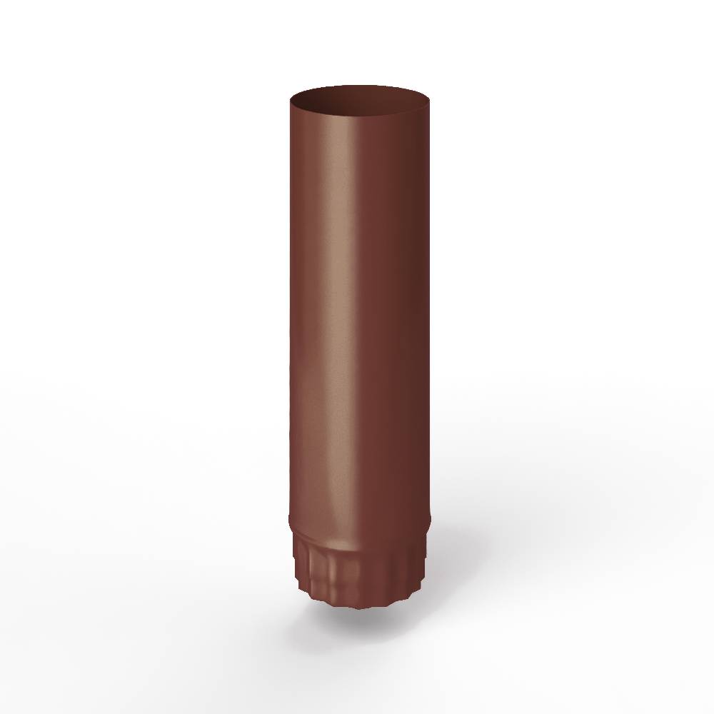 Труба водосточная оцинкованная порошок ф180х1250мм RAL 8012