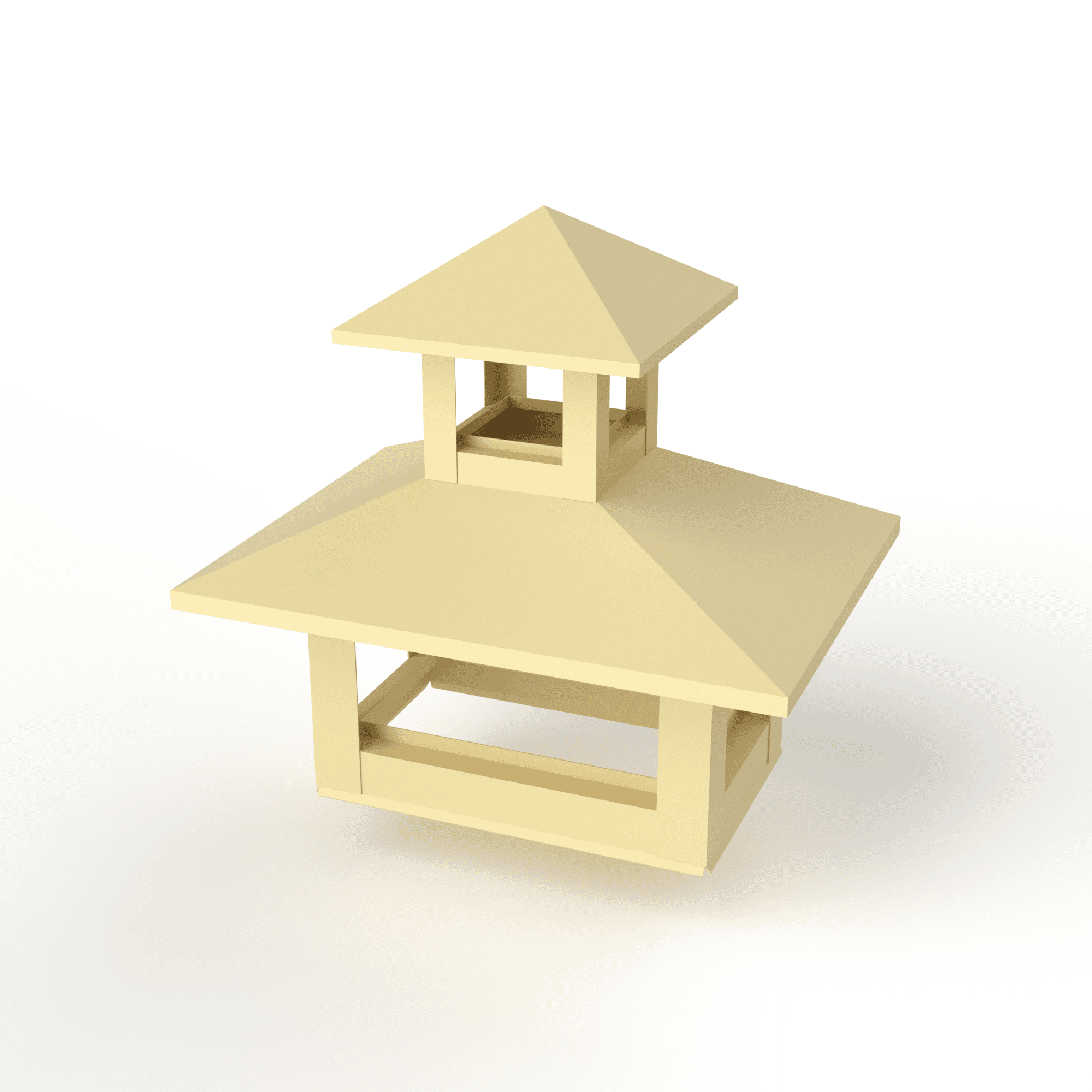 Дымник на трубу двойной оцинкованный с полимерным покрытием до 1200мм RAL 1014