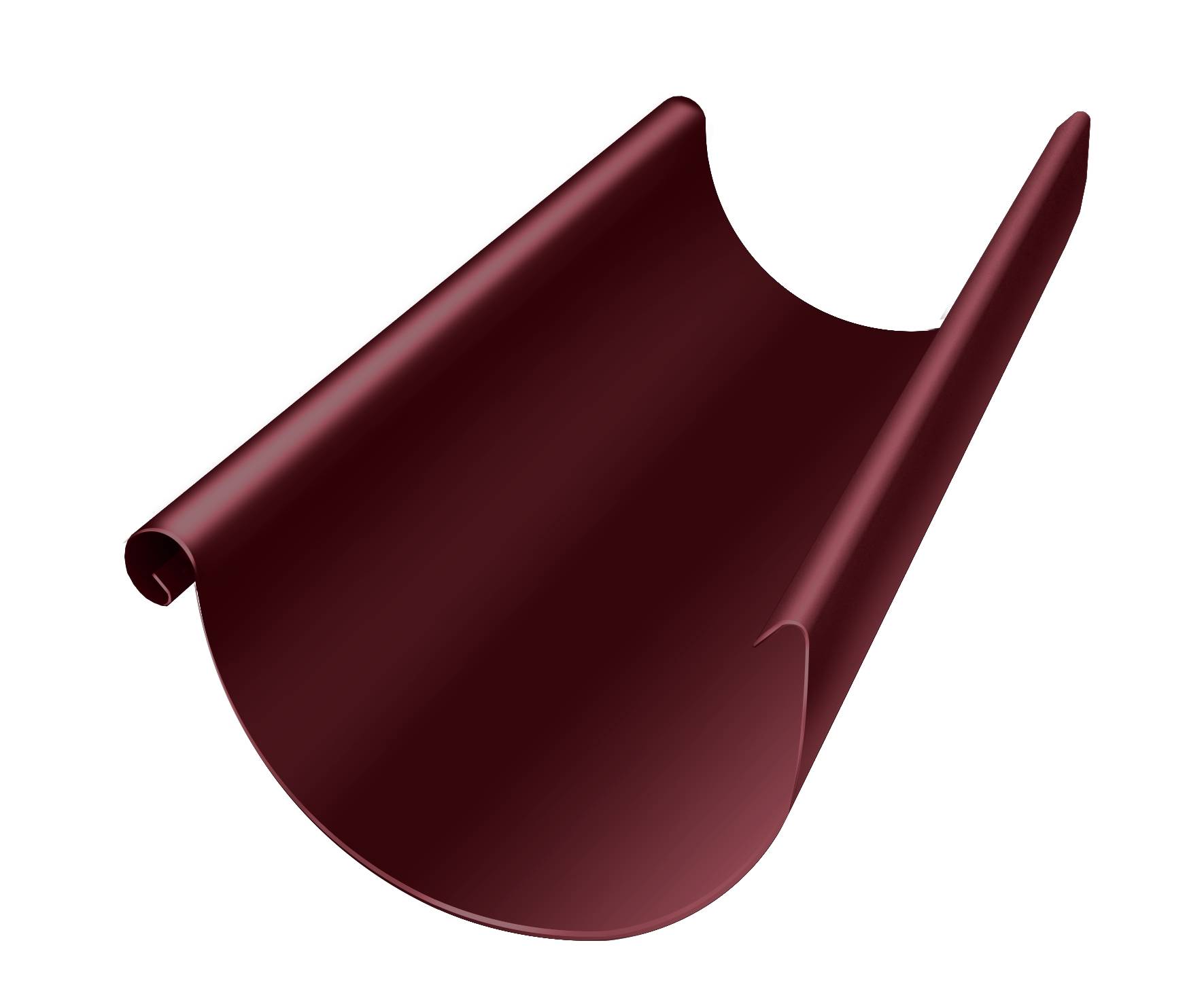 Желоб водосточный оцинкованный с полимерным покрытием Grand Line Optima ф125х84мм RAL 3005