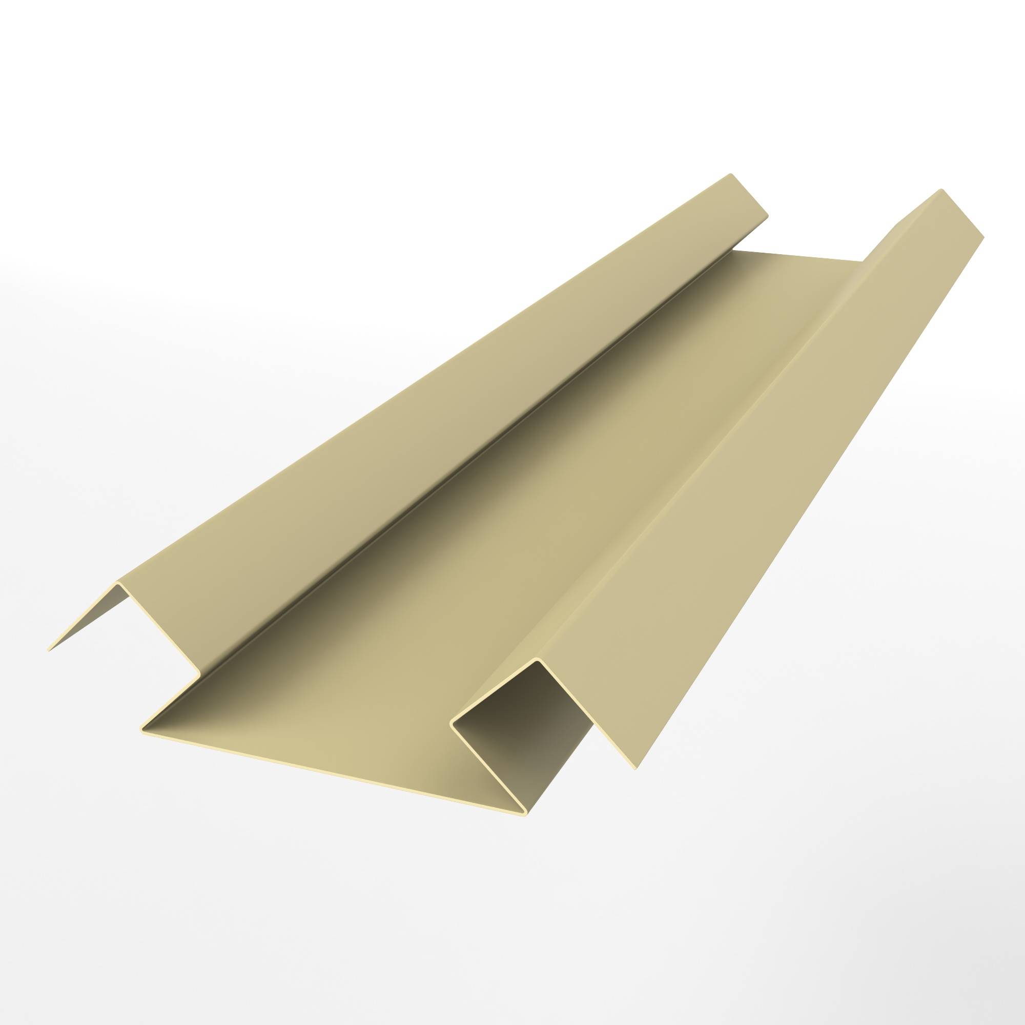 Планка угла внутреннего сложного для металлосайдинга экобрус оцинкованная с полимерным покрытием 0,45mm RAL 1014