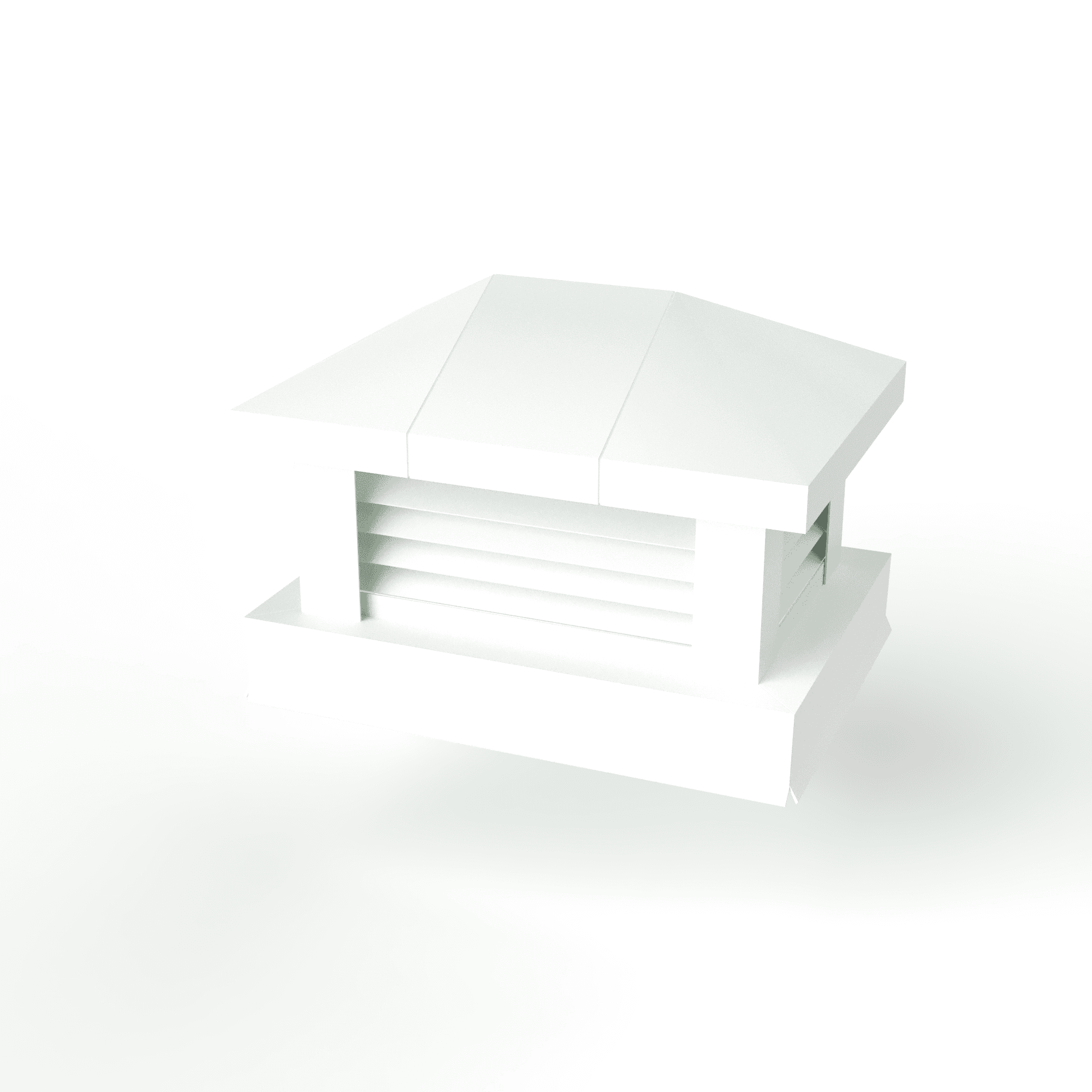 Дымник на трубу с жалюзи оцинкованный с полимерным покрытием до 2400мм RAL 9003