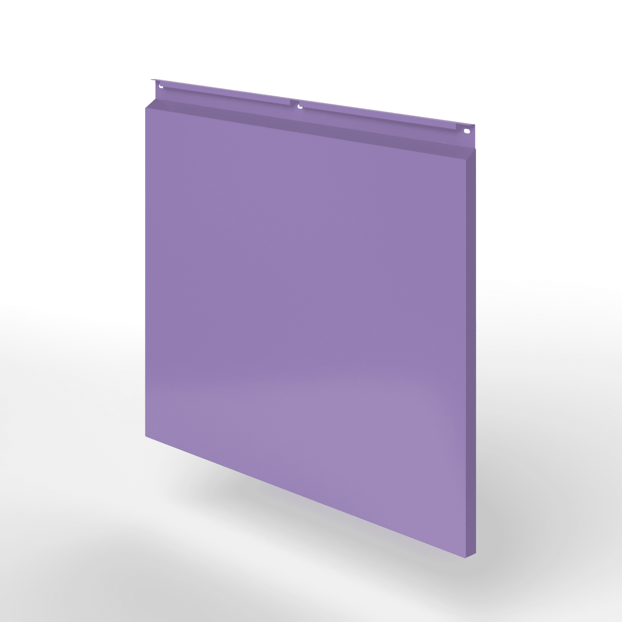 Фасадная металлокассета закрытого типа оцинкованная с порошковым покрытием 0,7x380х370 мм RAL 4011 Перламутрово-фиолетовый