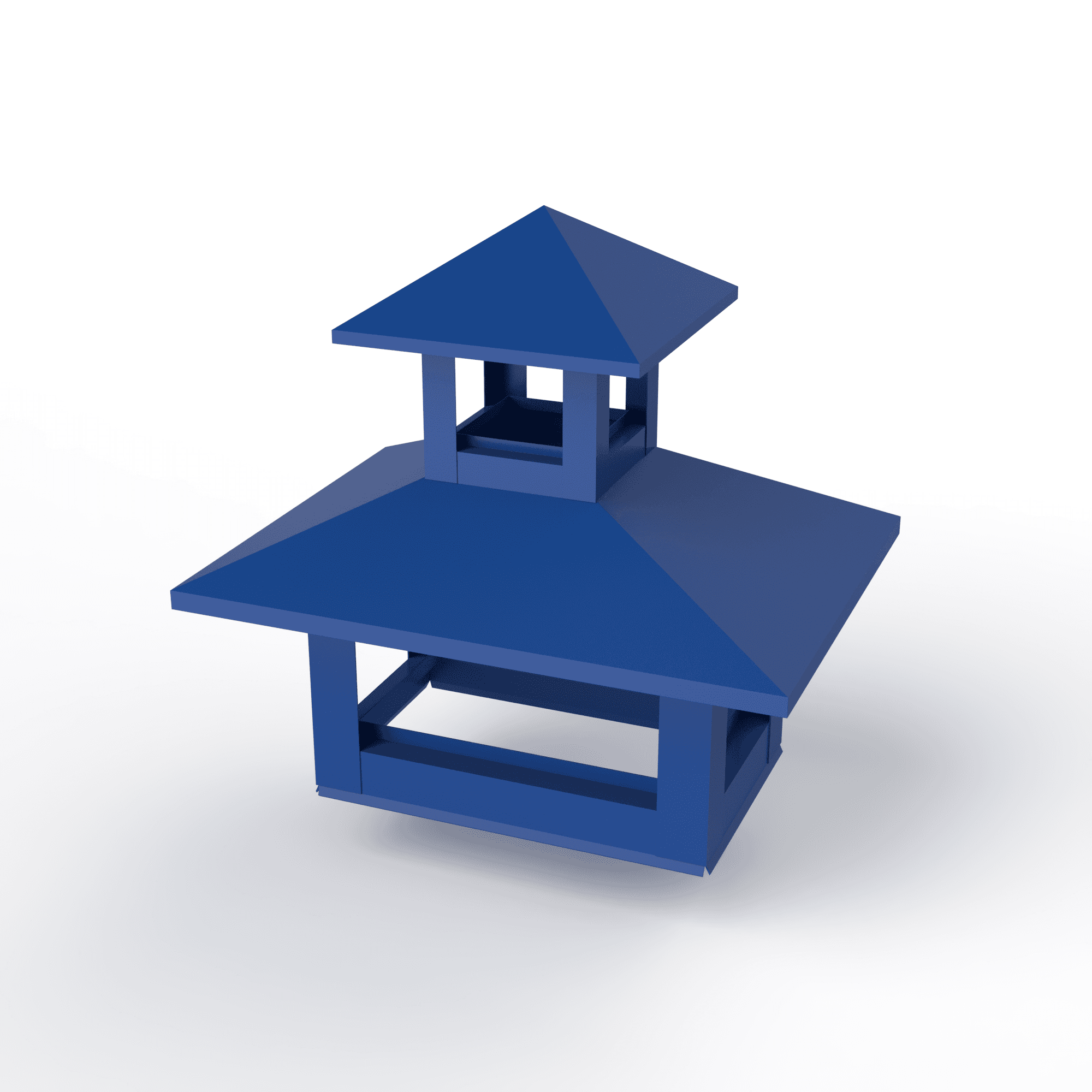 Дымник на трубу двойной оцинкованный с полимерным покрытием до 2000мм RAL 5005