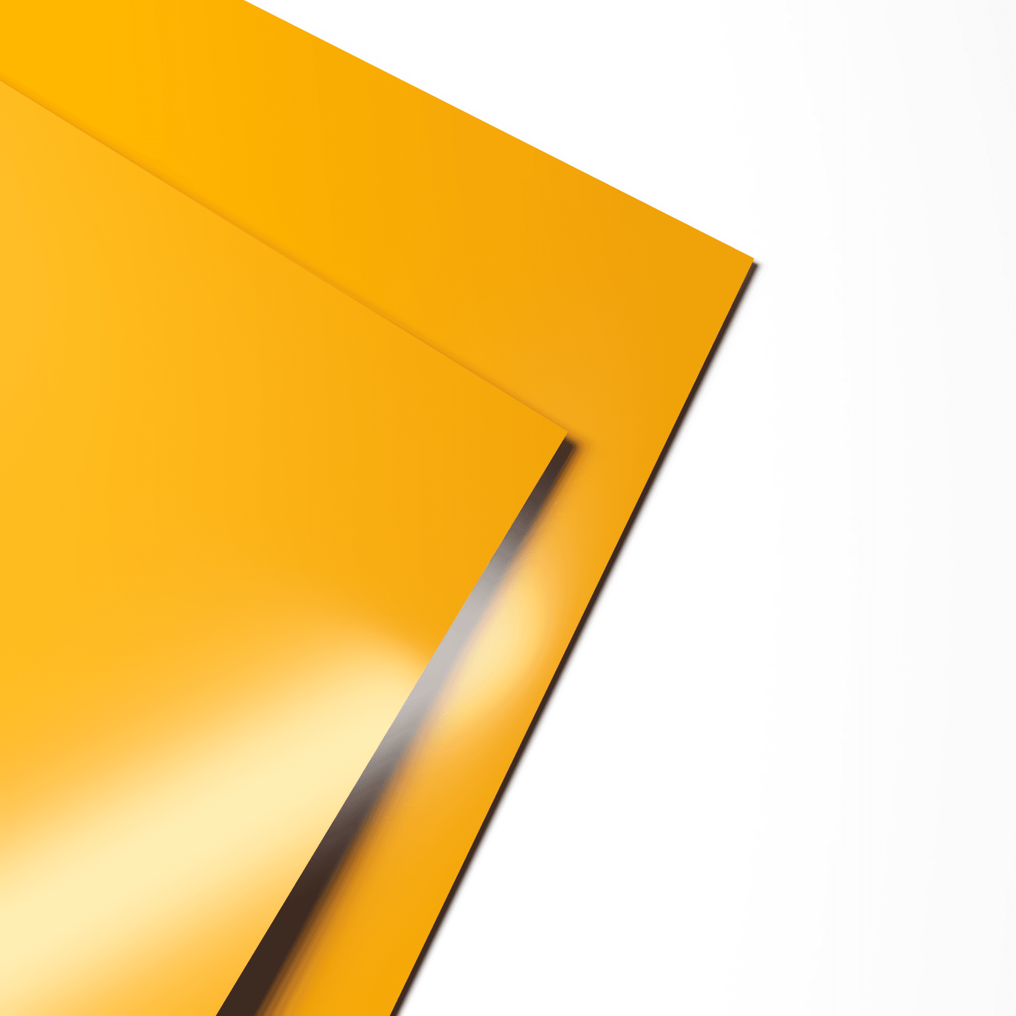 Лист оцинкованный 0,8х1250мм (RAL 1028) с полимерным покрытием (полиэстер)