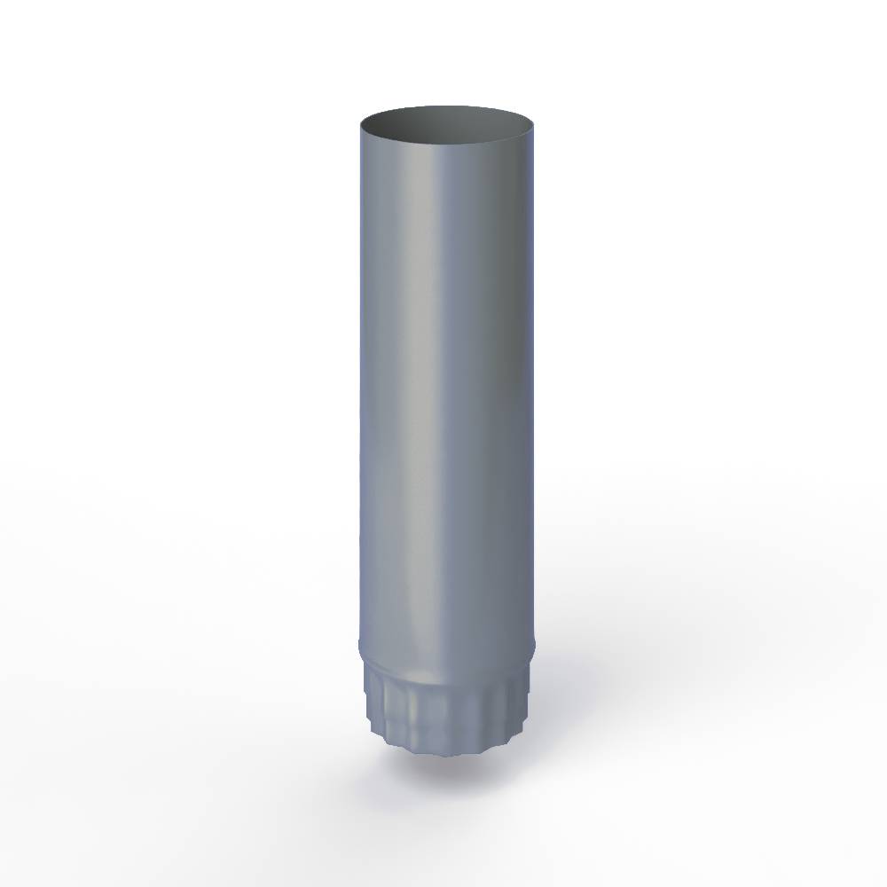 Труба водосточная оцинкованная порошок ф90х1250мм RAL 7000