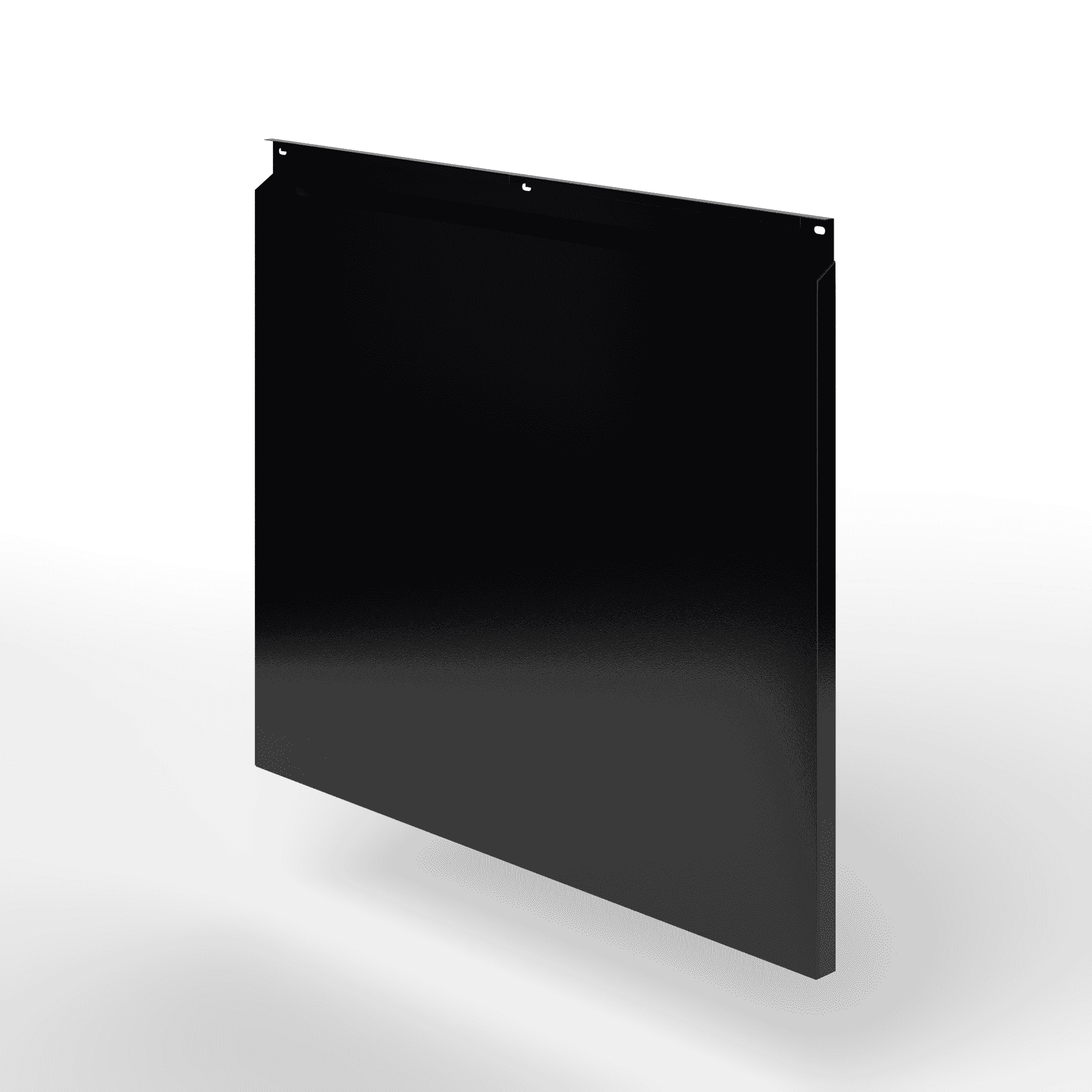 Фасадная металлокассета закрытого типа оцинкованная с порошковым покрытием 0,7x1165х550мм RAL 9005 Чёрный янтарь