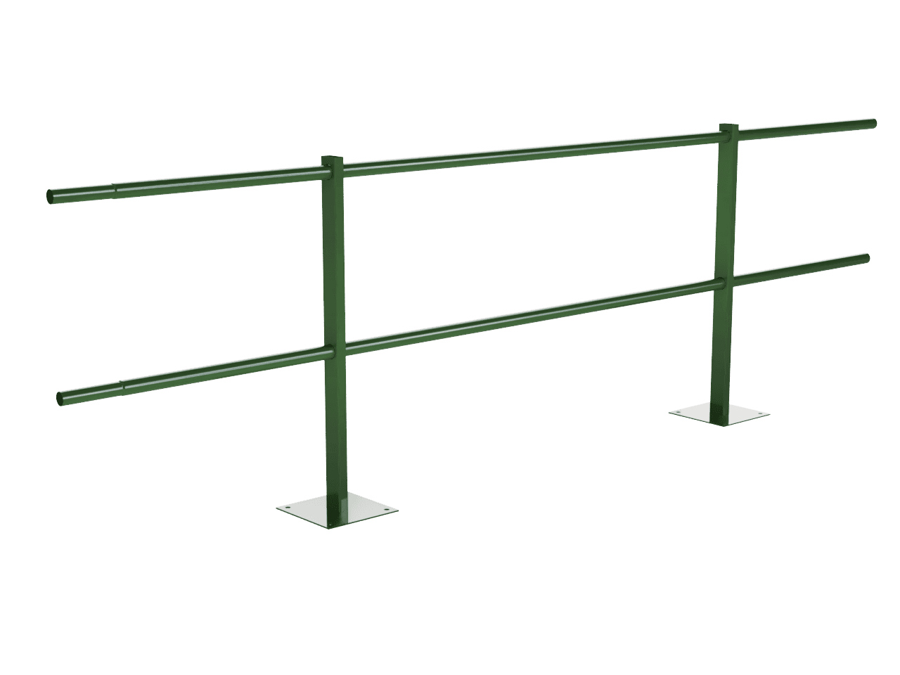 Ограждение кровельное парапетное 600-25-1-1,5-2 холоднокатанная сталь с порошковым покрытием RAL 6002