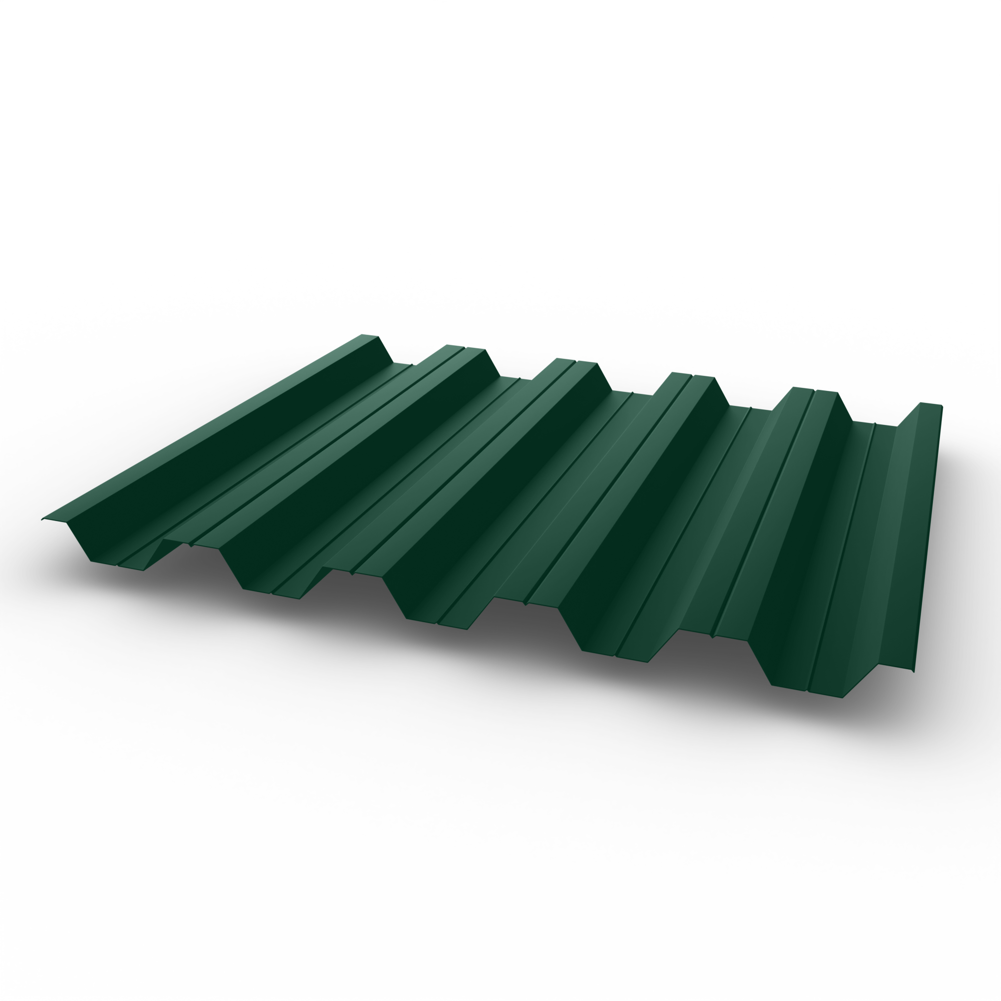 Профнастил НС35 - 0,6 - RAL 6028 оцинкованный, с полимерным покрытием (Полиэстер)