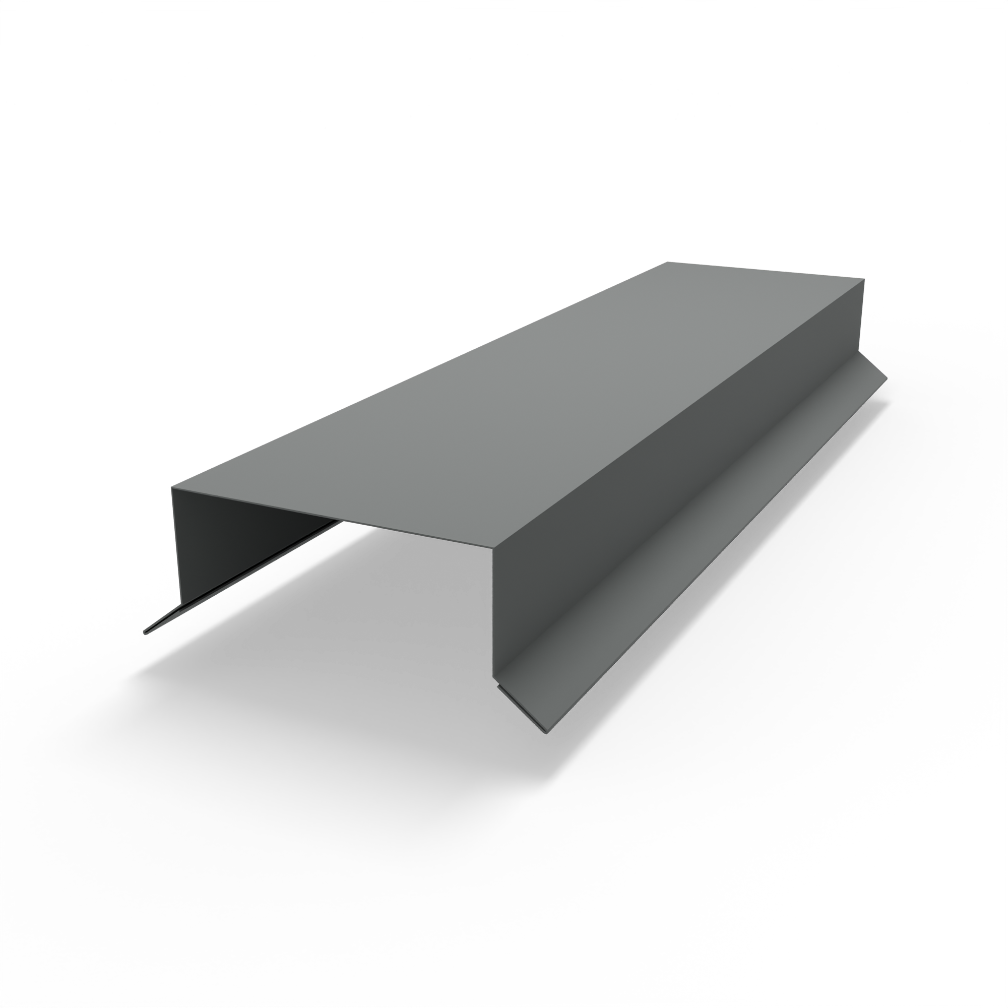 Парапет плоский RAL 7037 полиэстер 0,7 мм