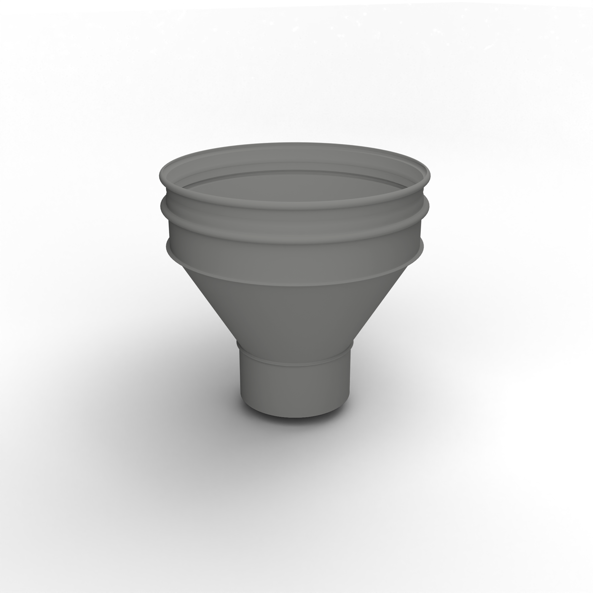 Воронка водосточная ф216х350мм (RAL 9007) водосборная, c порошковым покрытием