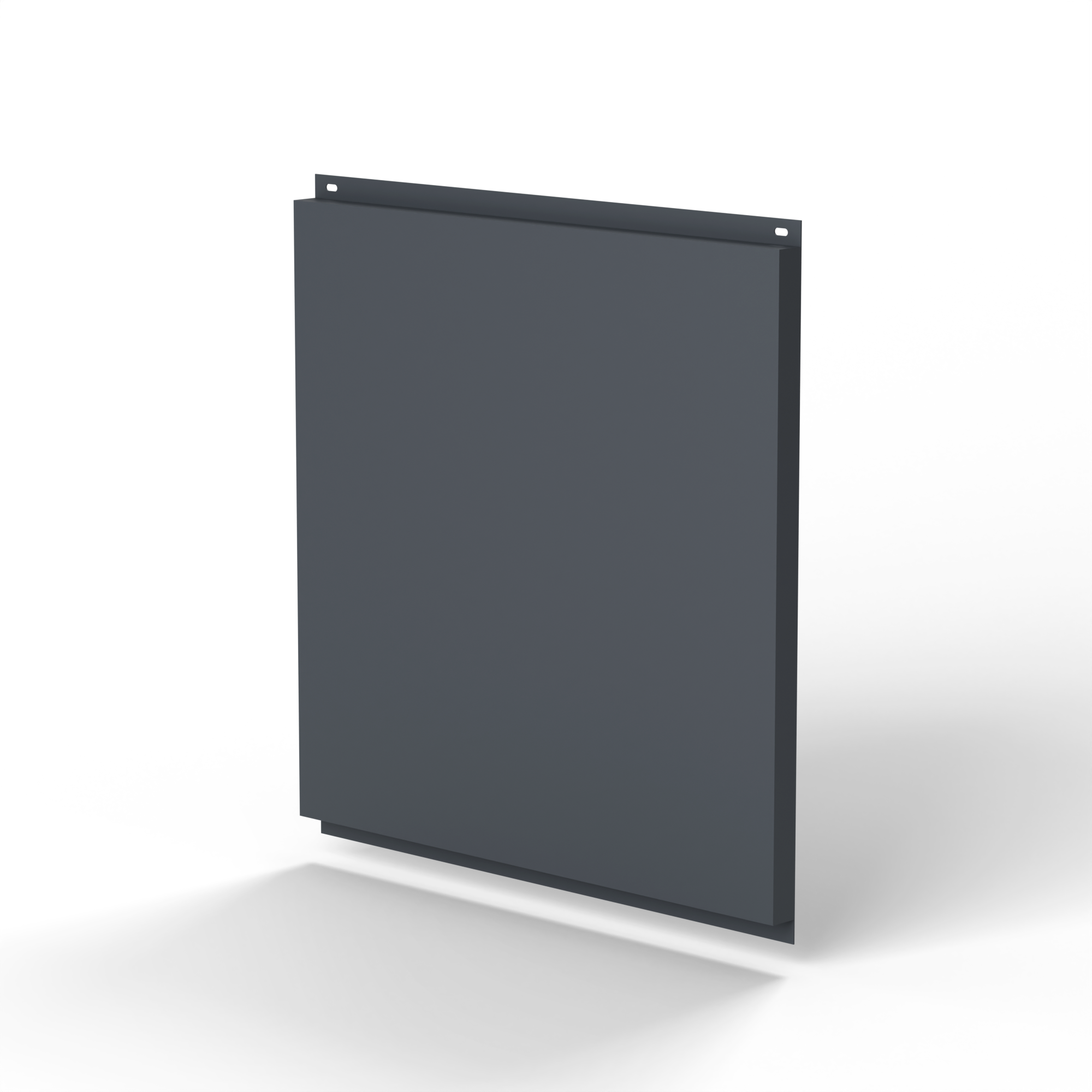 Фасадная металлокассета открытого типа 1 мм (RAL 7015) оцинкованная, с порошковым покрытием