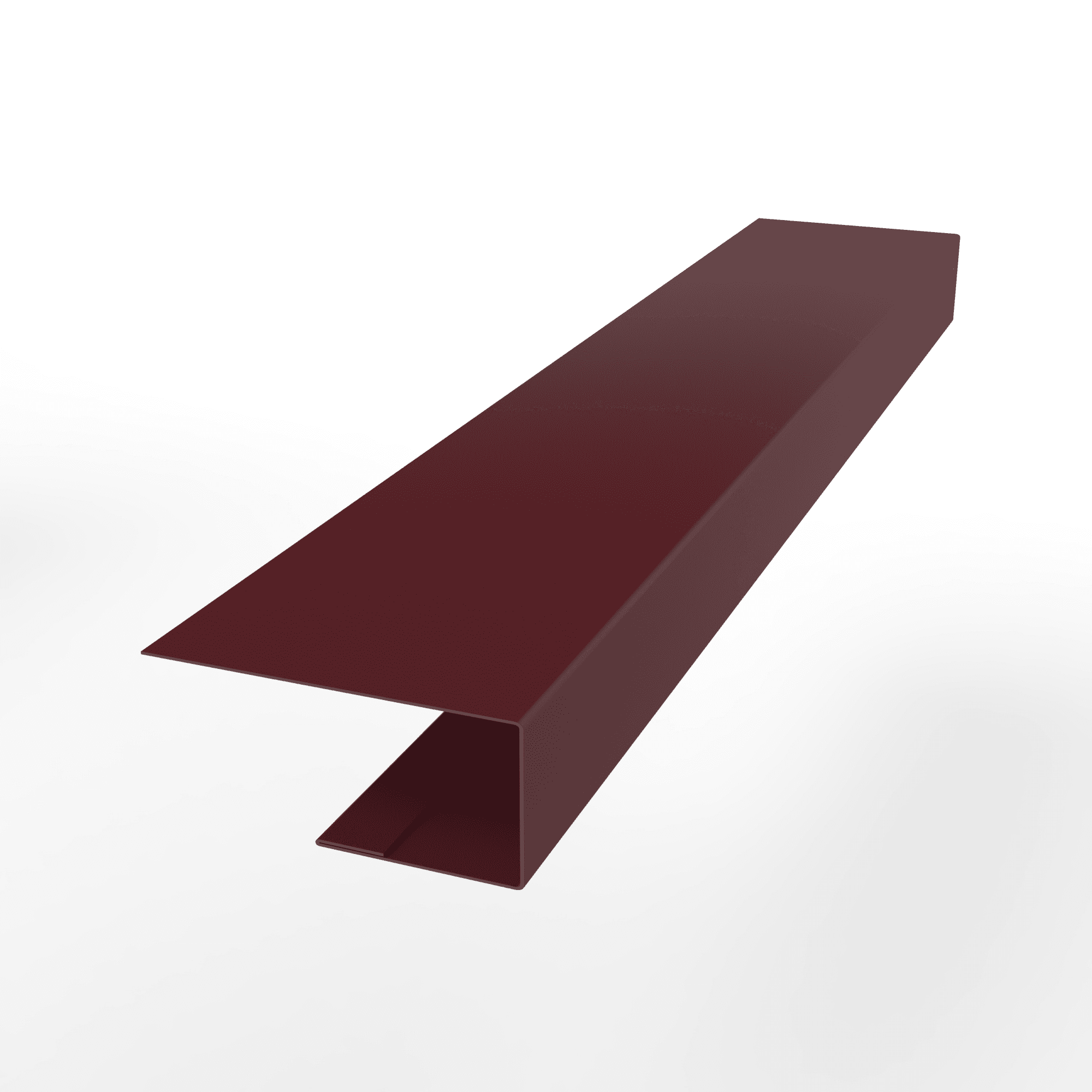 J-Профиль 12мм RAL 3005 оцинкованный с порошковым покрытием 0,45 мм