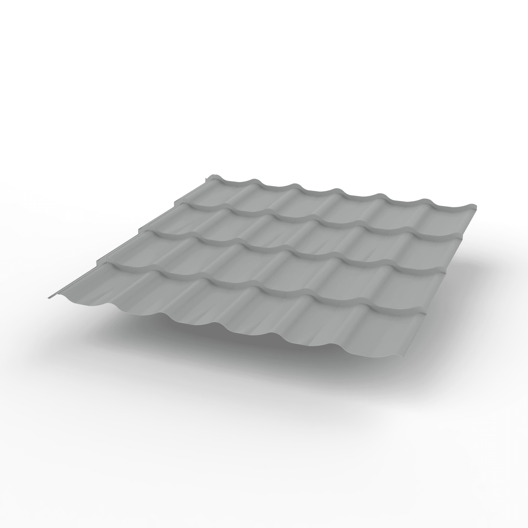 Металлочерепица Монтеррей классик оцинкованная с полимерным покрытием 0.4x1180мм  RAL 9006