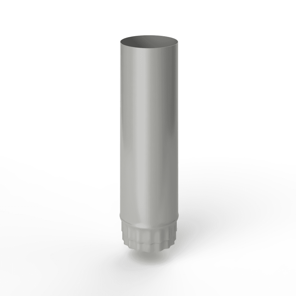 Труба водосточная оцинкованная порошок ф110х1250мм RAL 9007