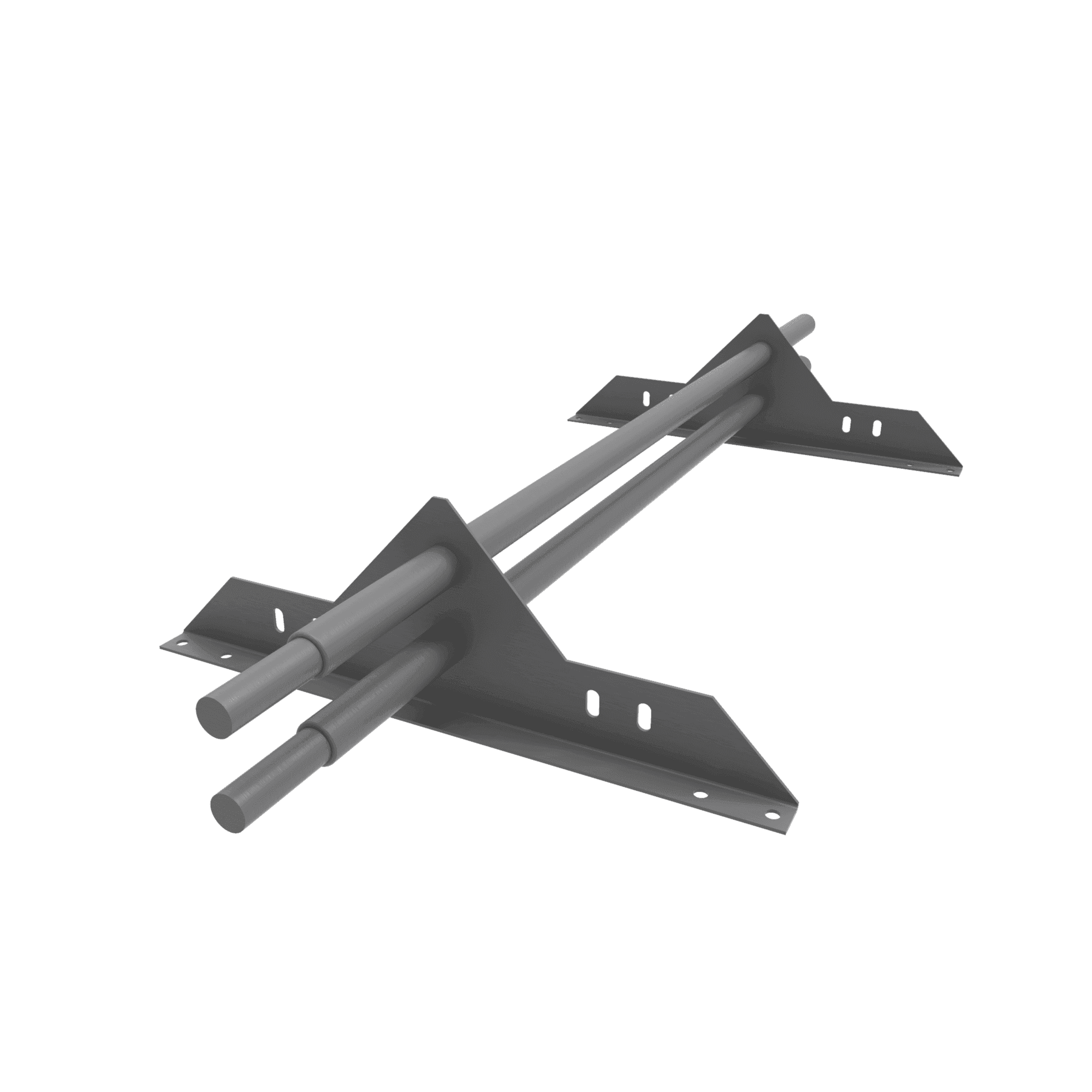 Снегозадержатель трубчатый плоскоовальный 1000мм универсальный 25-1,0-1,5-2 оцинкованная сталь с порошковым покрытием RAL 7004