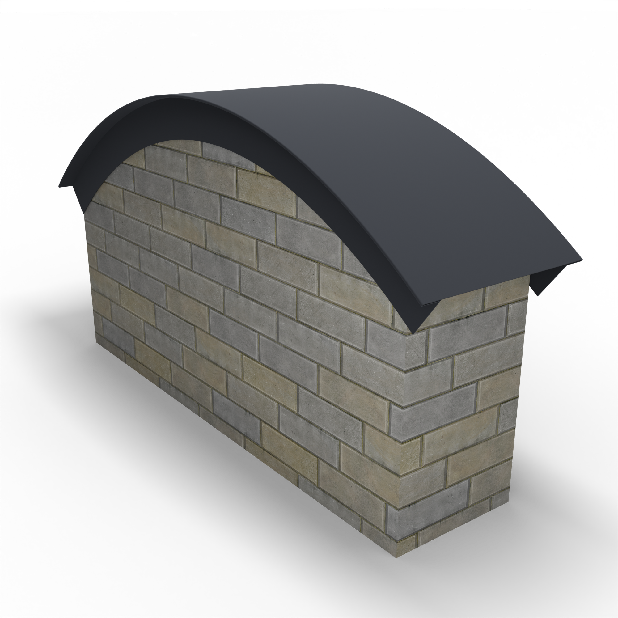 Парапет радиусный 1,2 мм (RAL 7024) полиэстер