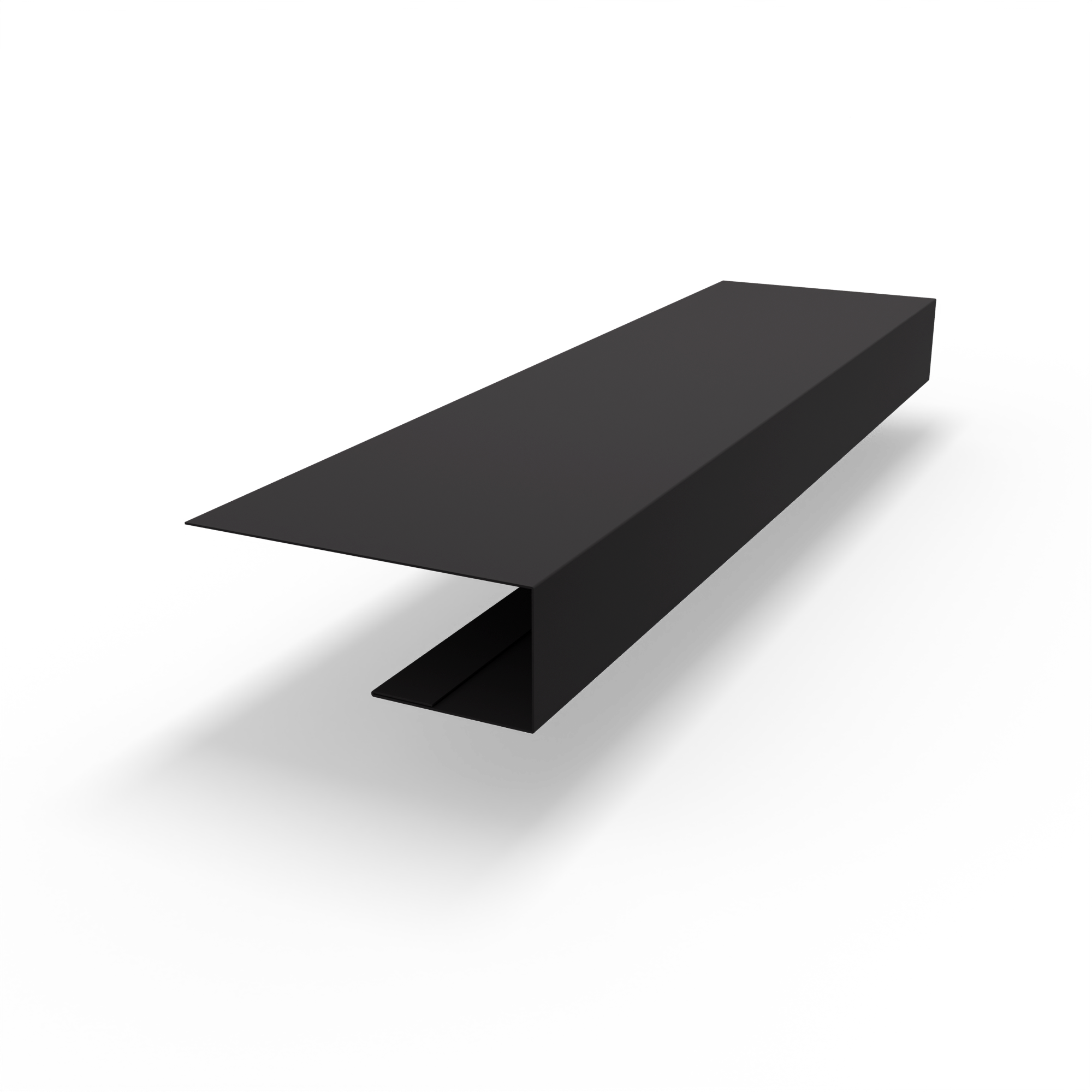 j планка RAL 8022 оцинкованная c порошковым покрытием 0,45мм