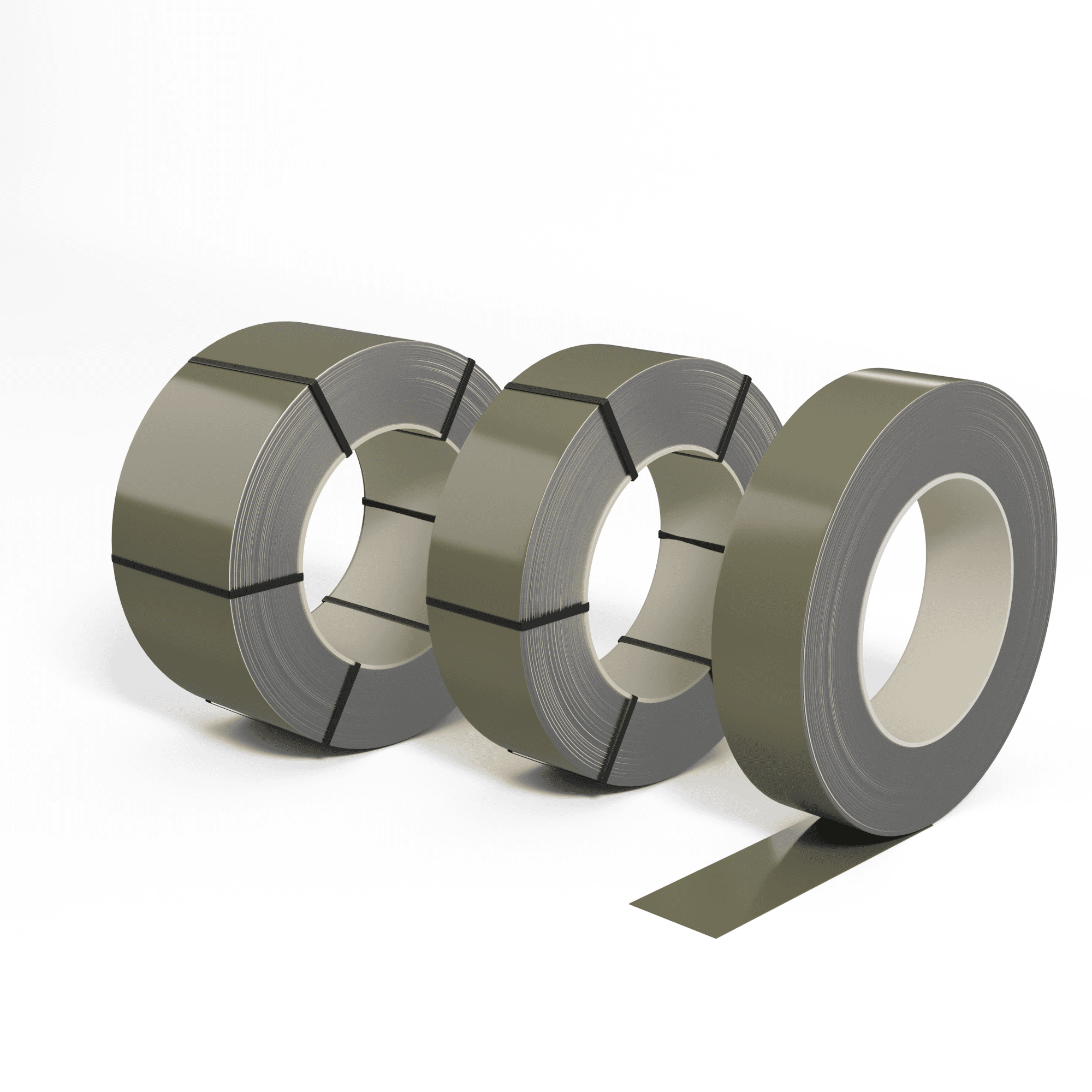 Лента оцинкованная (Штрипс) 0,5 мм (RAL 7002) с полимерным покрытием (полиэстер)