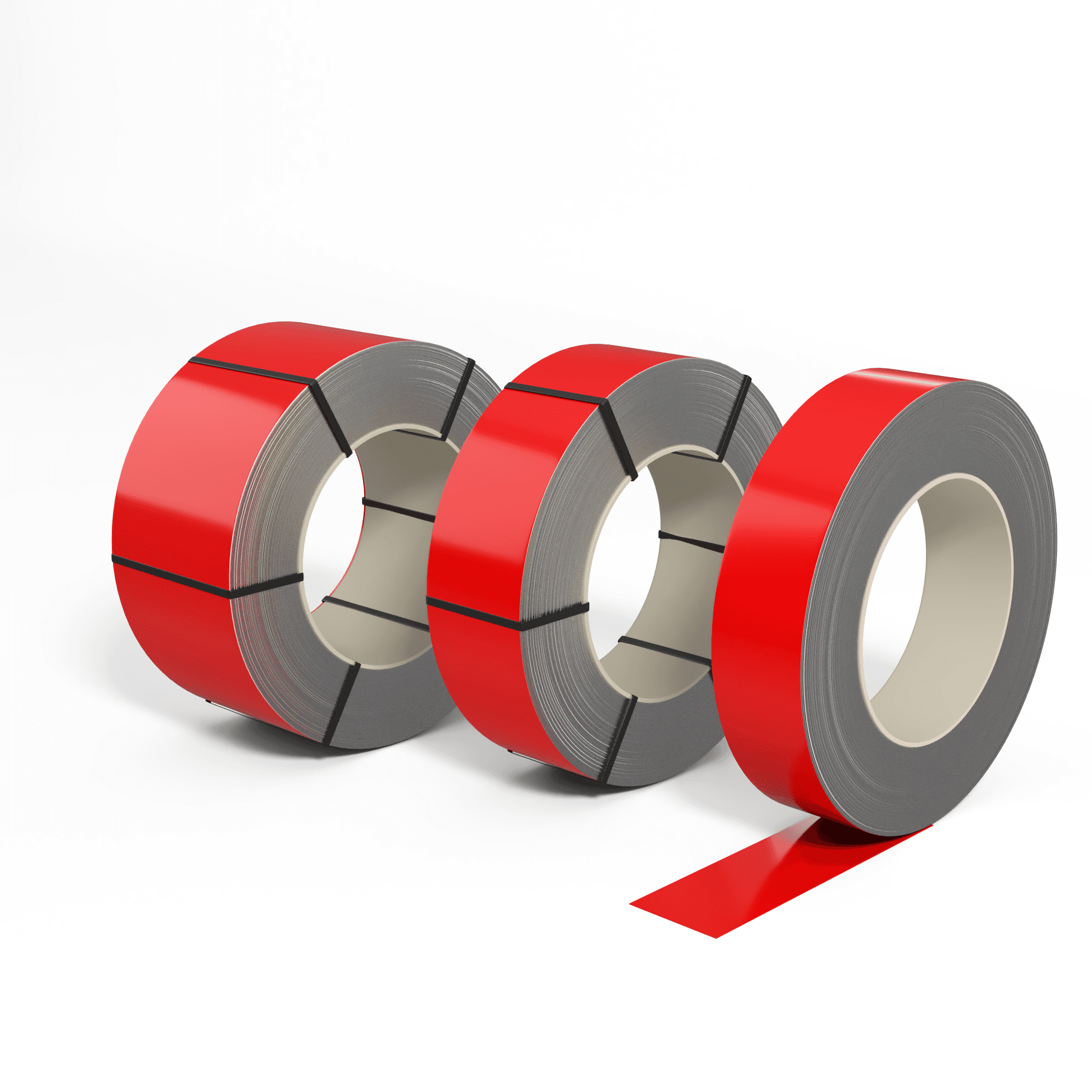 Лента оцинкованная (Штрипс) 0,6 мм (RAL 3026) с полимерным покрытием (полиэстер)