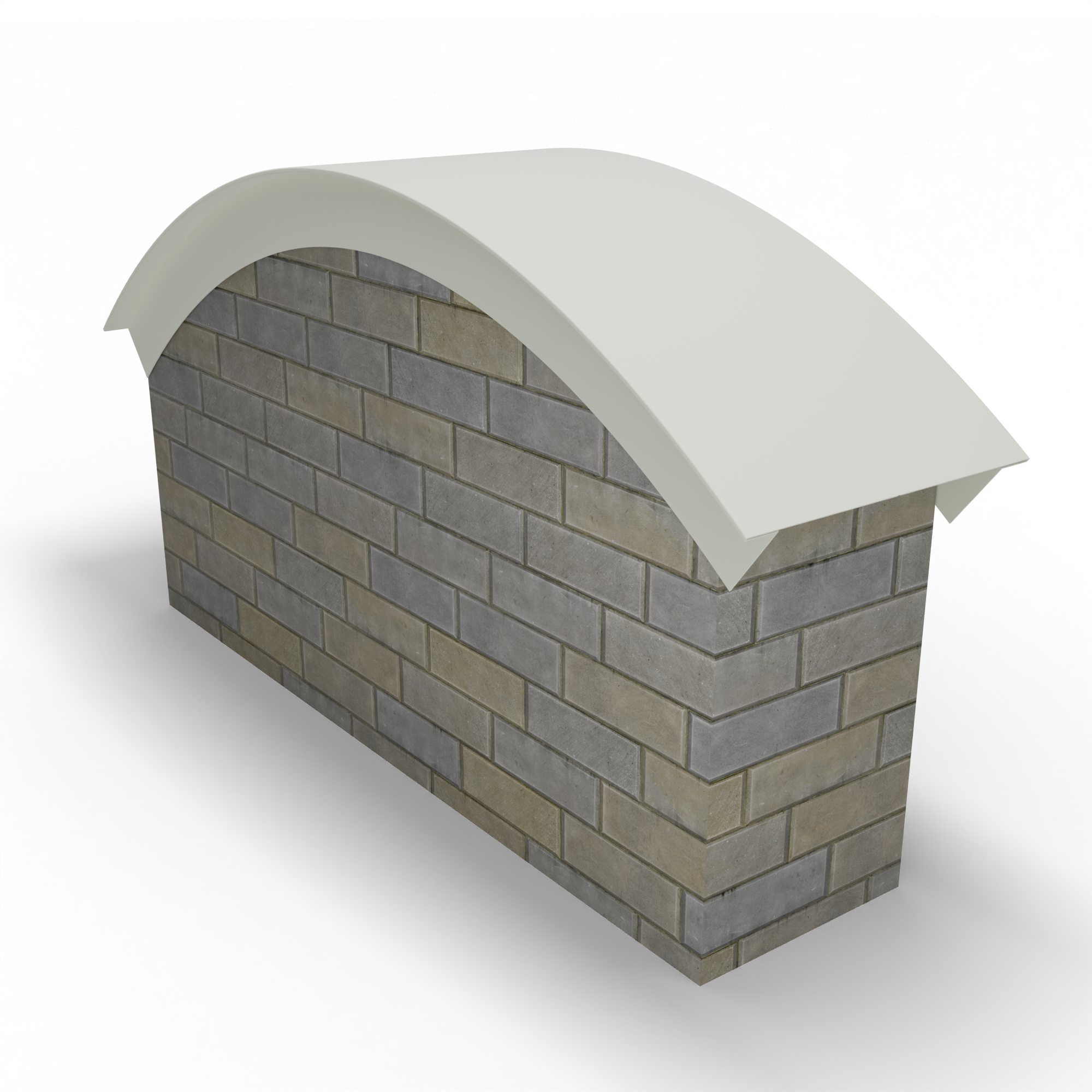 Парапет радиусный 0,5 мм (RAL 9010) полиэстер