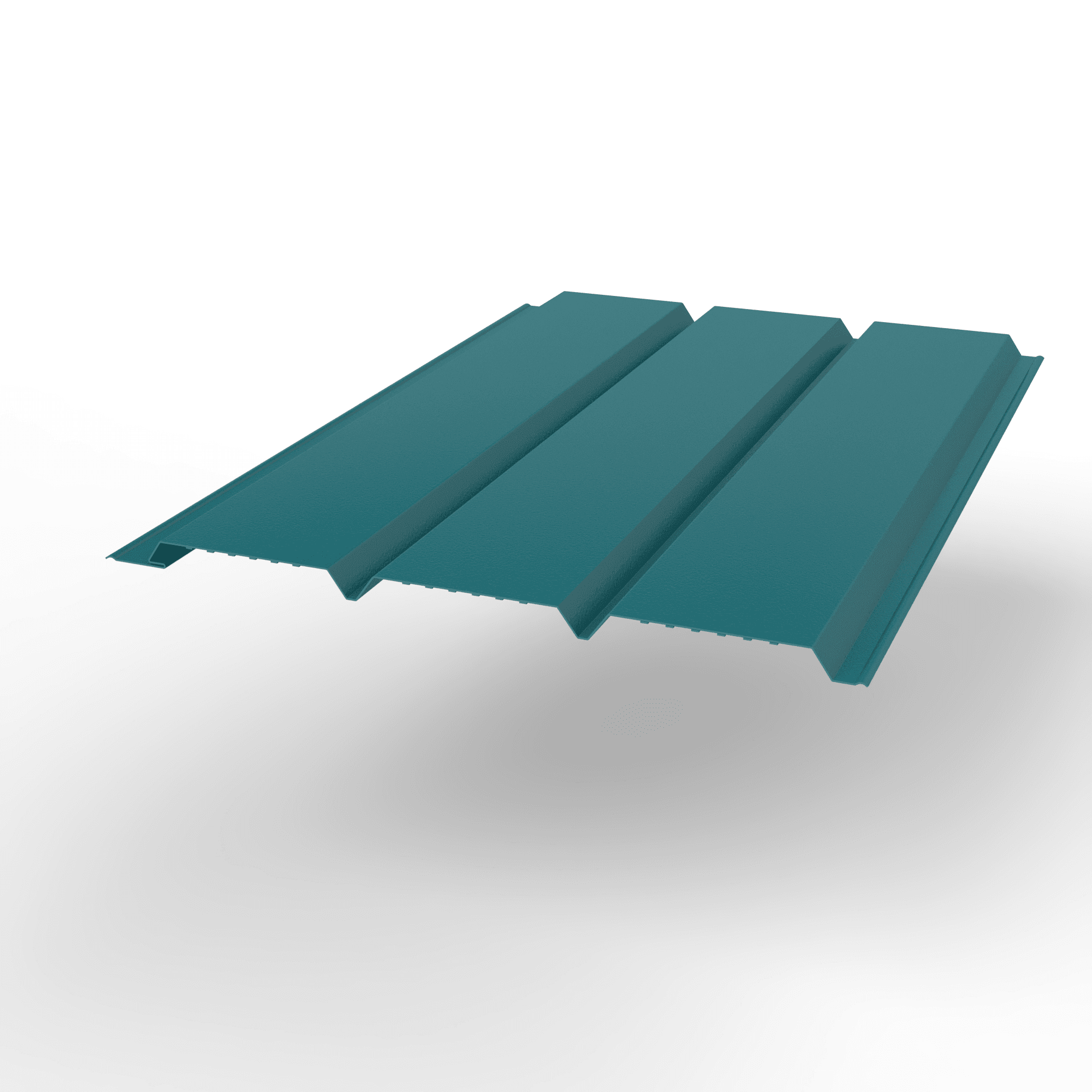 Софит металлический без перфорации оцинкованный с полимерным покрытием 0,45x357мм  RAL 5005