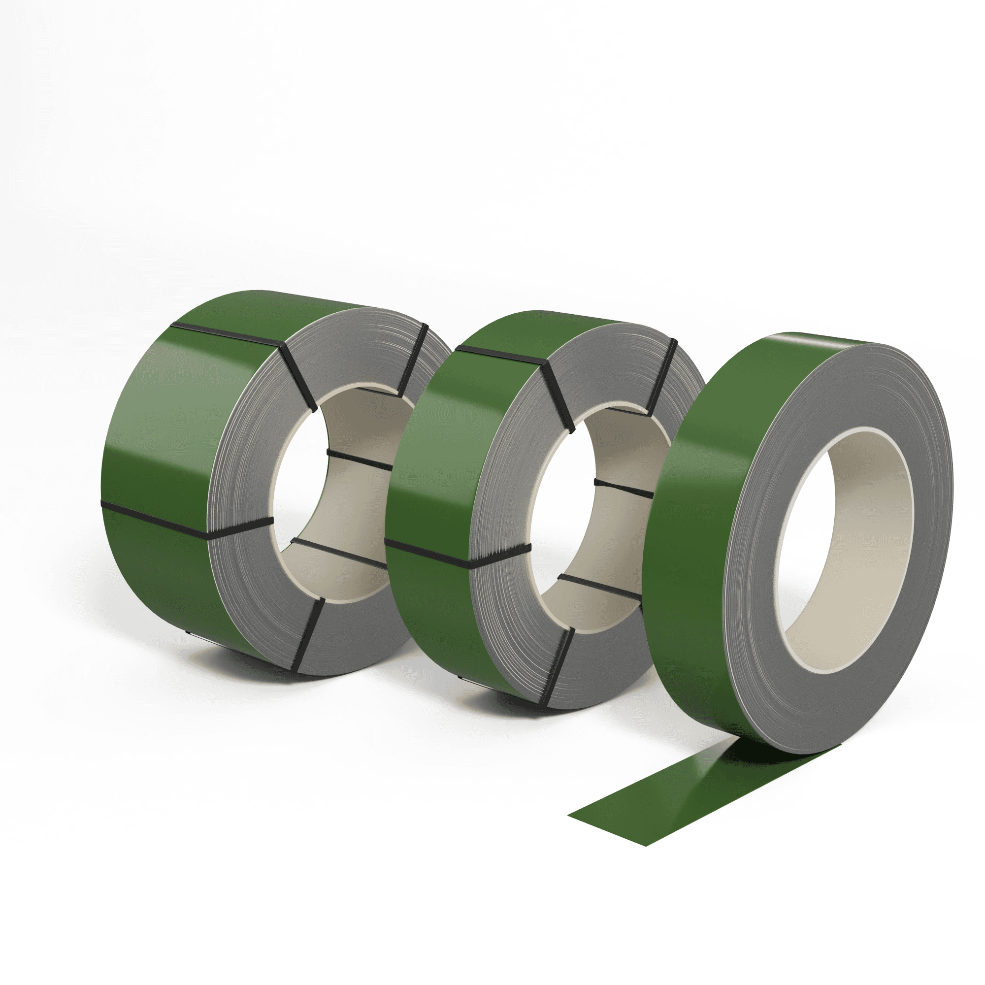 Лента оцинкованная (Штрипс) 0,9 мм (RAL 6025) с полимерным покрытием (полиэстер)