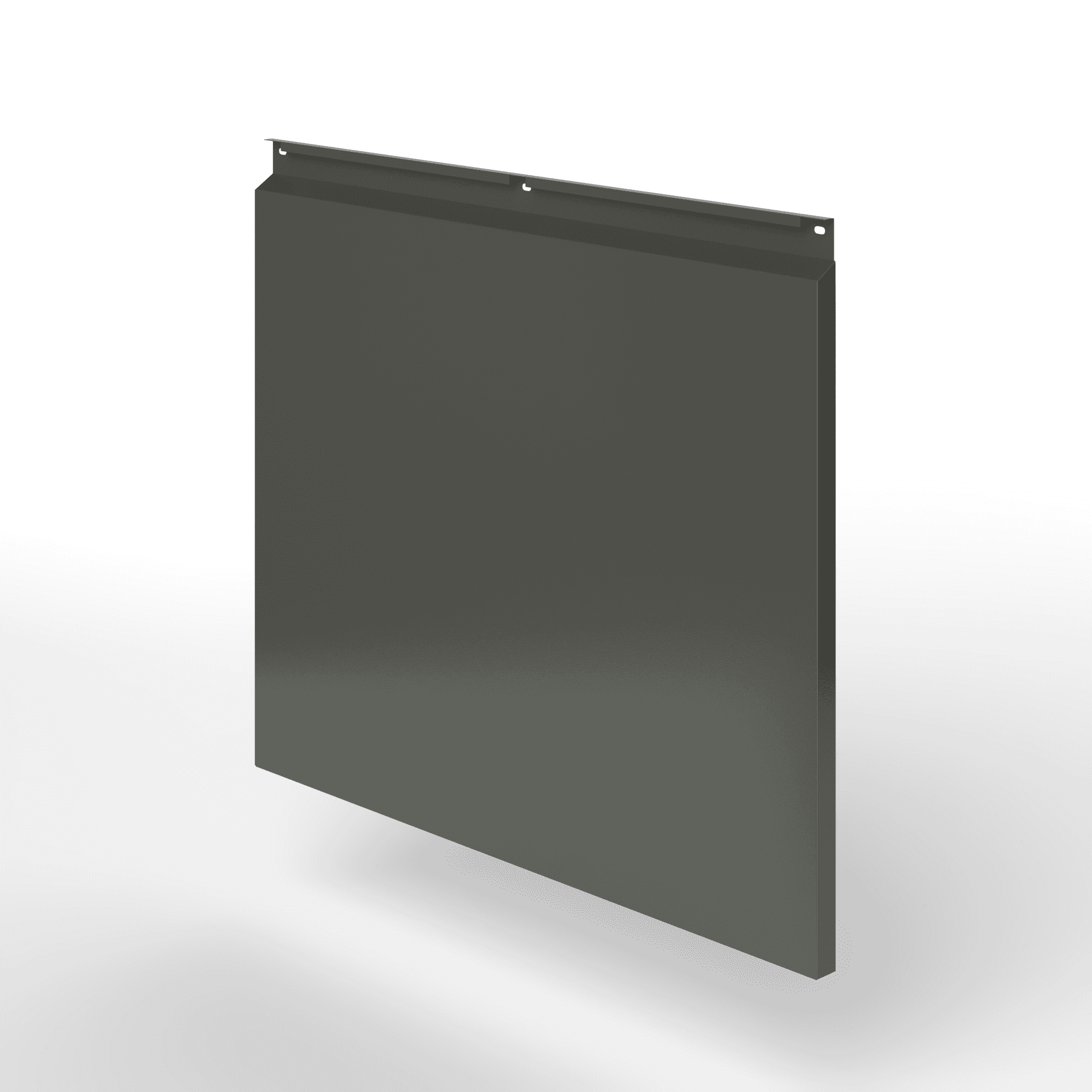 Фасадная металлокассета закрытого типа оцинкованная с порошковым покрытием 0,7x920х420мм RAL 7022 Серая умбра