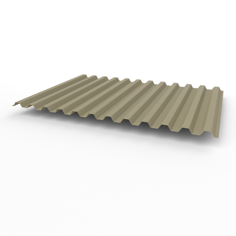 Профнастил С21 0,7х1051мм (RAL 1035) оцинкованный, с полимерным покрытием (полиэстер)