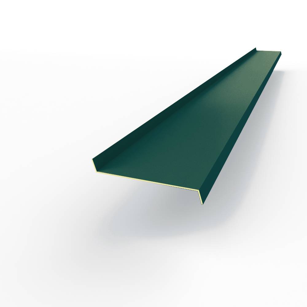 Отлив 0,5 мм RAL 6004 оконный оцинкованный c порошковым покрытием