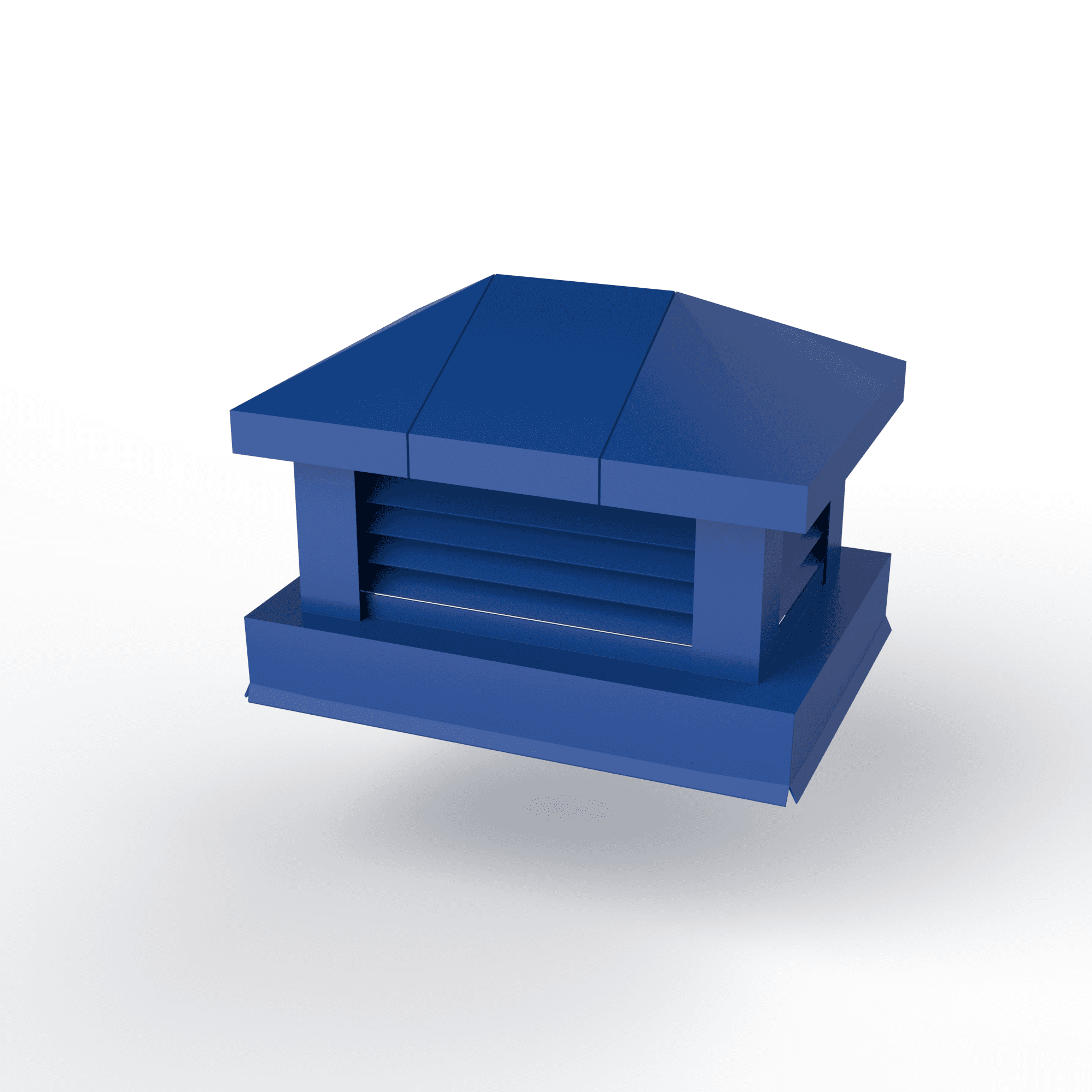 Дымник на трубу с жалюзи оцинкованный с полимерным покрытием до 2000мм RAL 5005