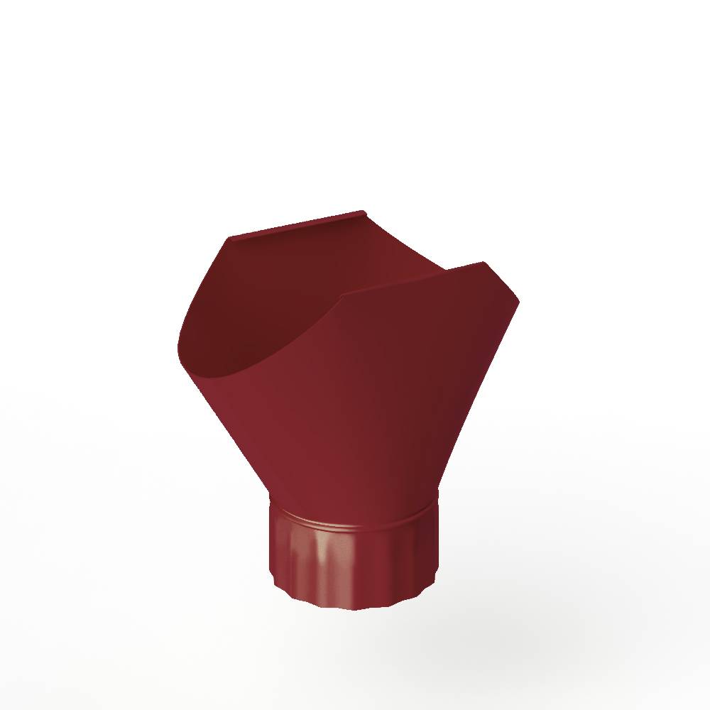 Воронка желоба накладная с полимерным покрытием Металлпрофиль ф150 х185мм RAL 3011