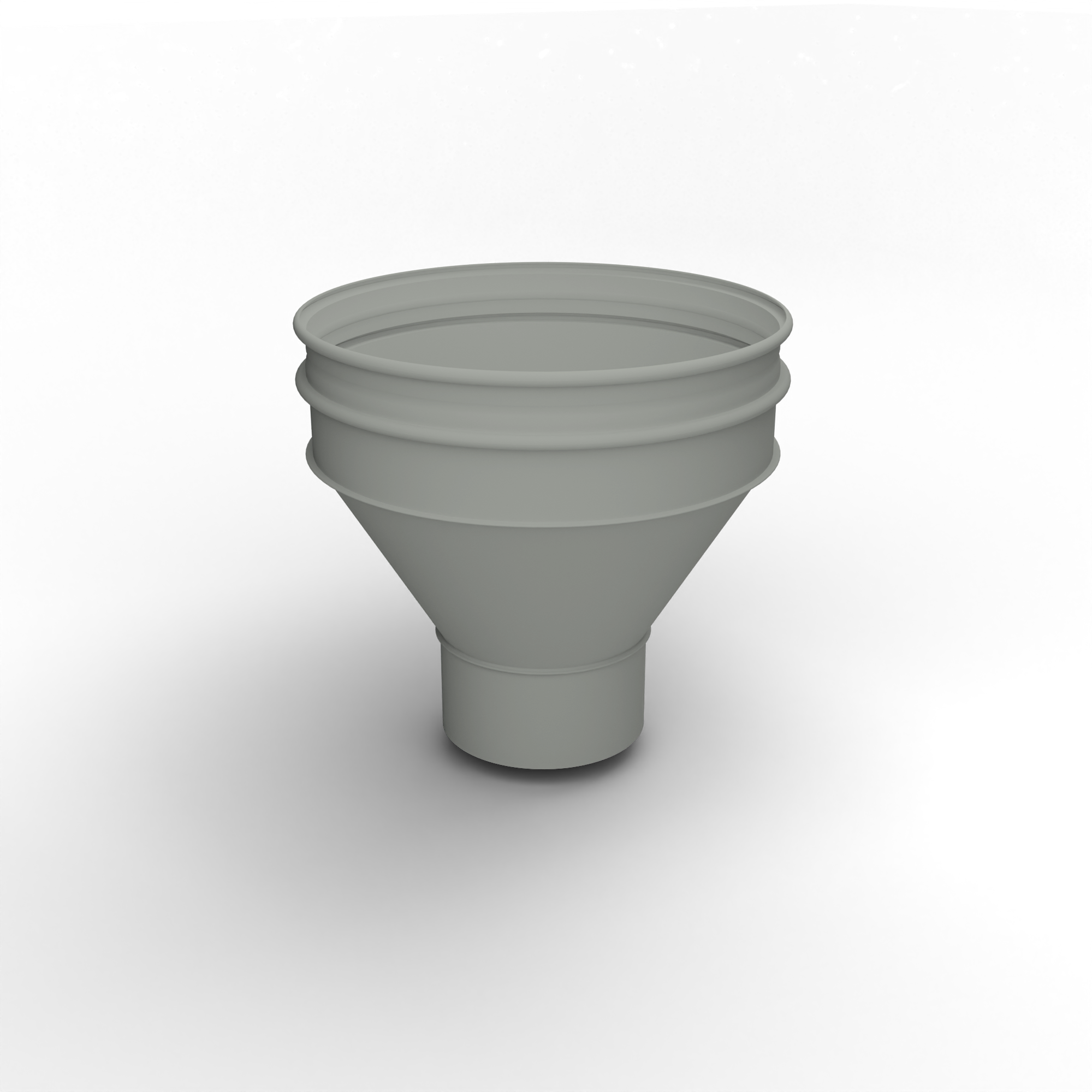 Воронка водосточная ф200х350мм (RAL 7038) водосборная, c порошковым покрытием