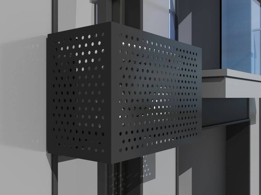 Корзина для кондиционера c перфорацией Rv 20-50 и каркасом Тип 3 все цвета RAL