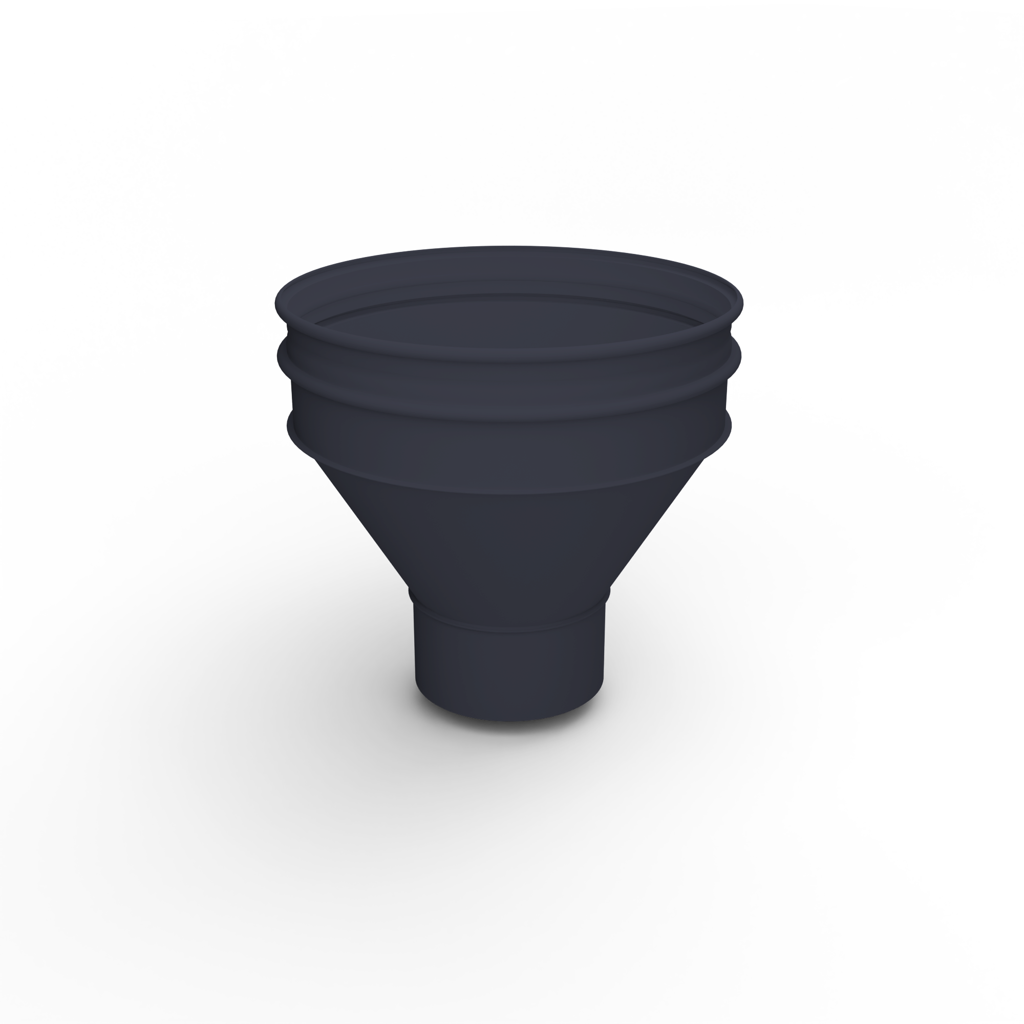 Воронка водосточная ф150х350мм (RAL 5004) водосборная, c порошковым покрытием