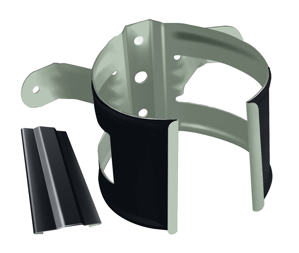 Крепление трубы под дерево Grand Line Granite-double ф100мм RAL 7024