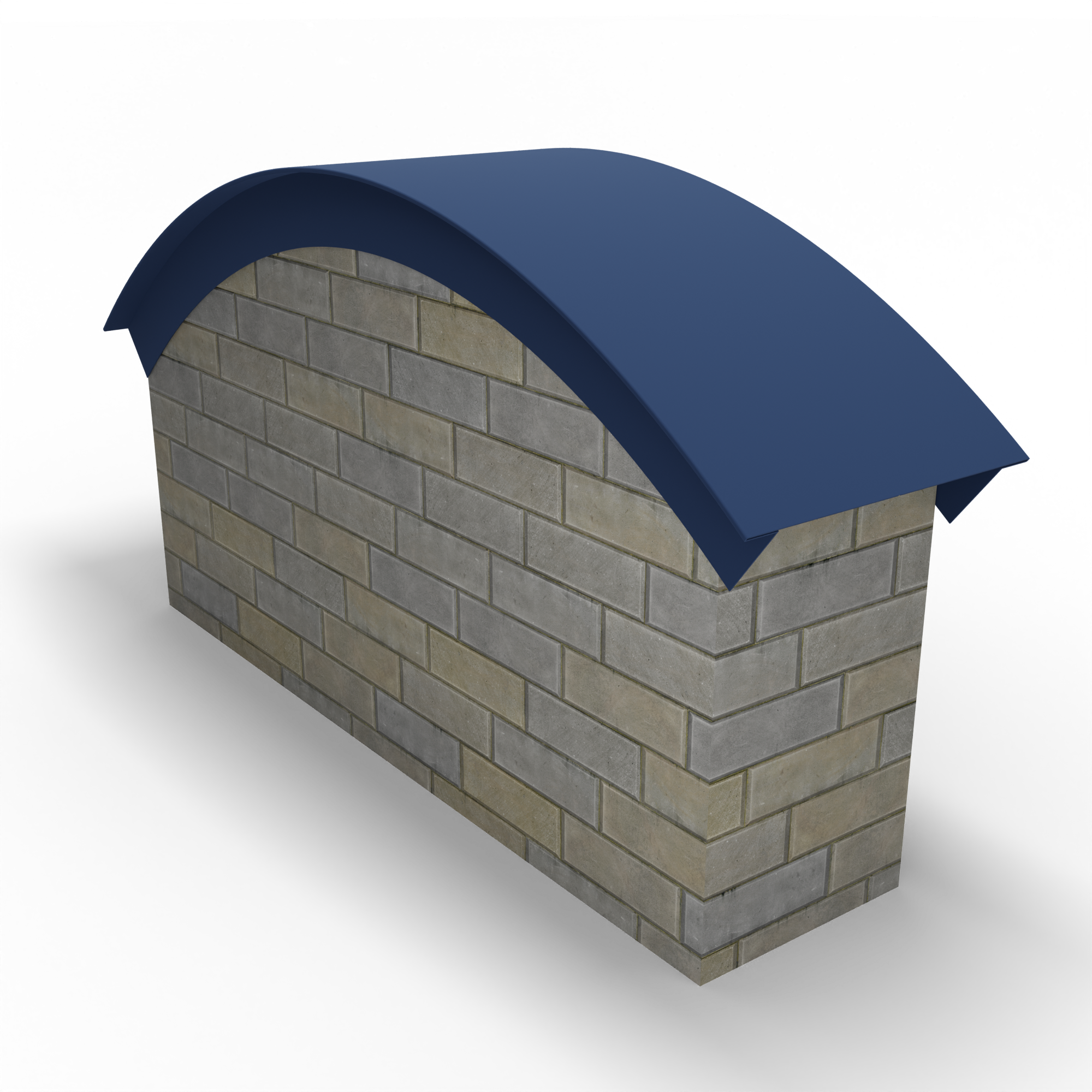 Парапет радиусный 0,45 мм (RAL 5000) полиэстер