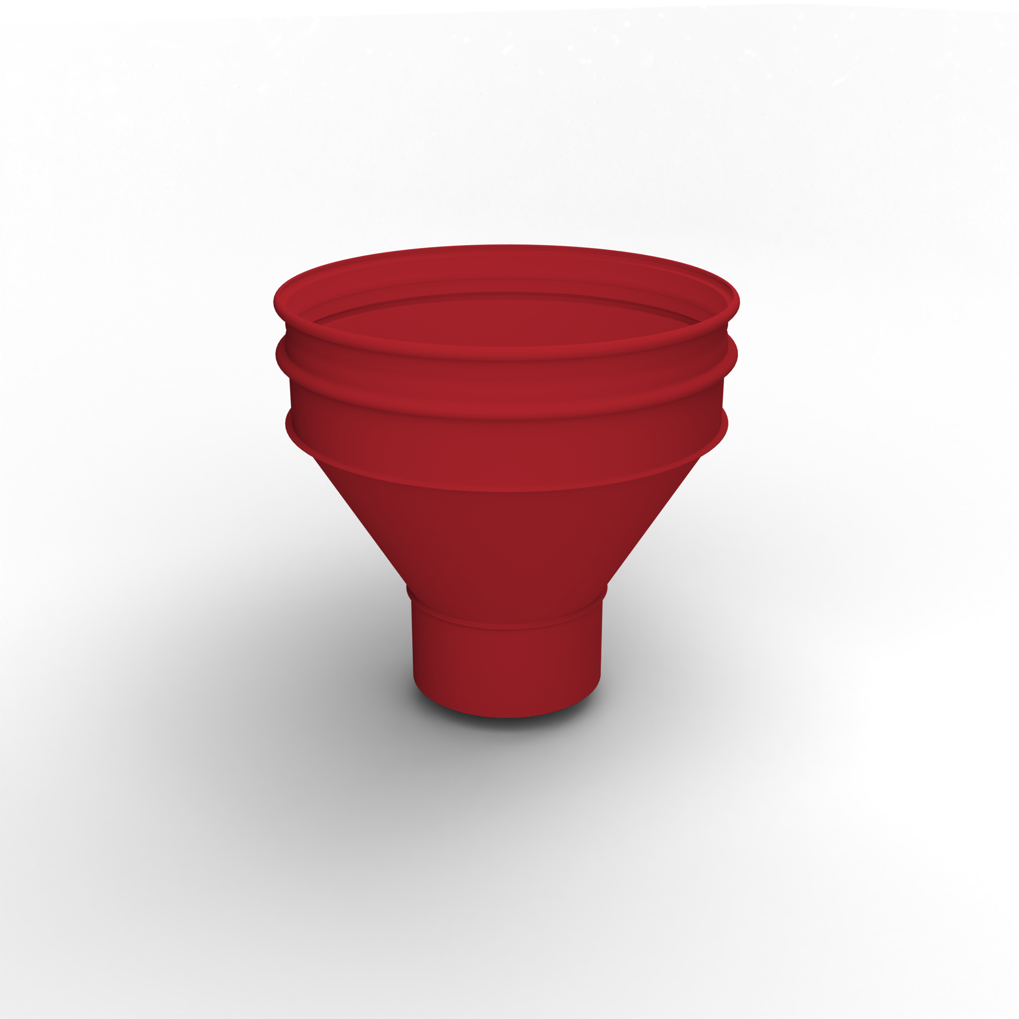 Воронка водосточная ф150х350мм (RAL 3020) водосборная, c порошковым покрытием