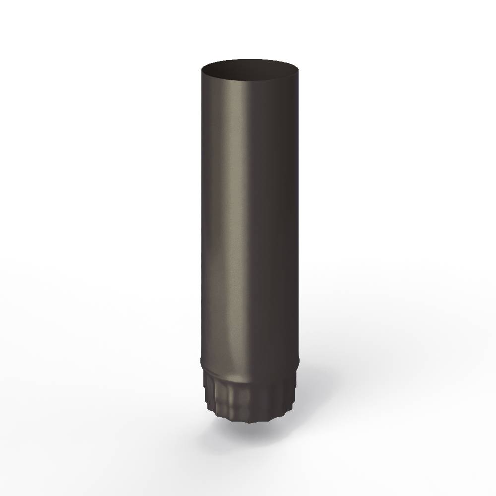 Труба водосточная оцинкованная порошок ф210х1250мм RAL 8019