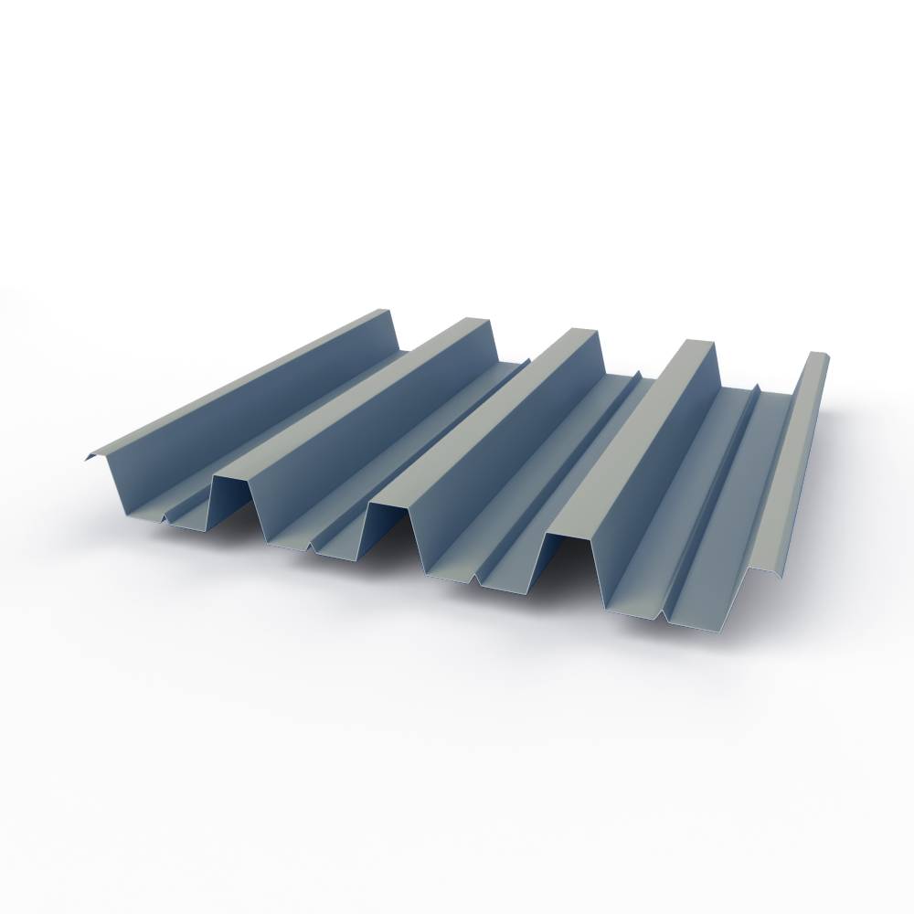 Профнастил Н60 (RAL 9006) 0,5х845мм оцинкованный, с полимерным покрытием (полиэстер)