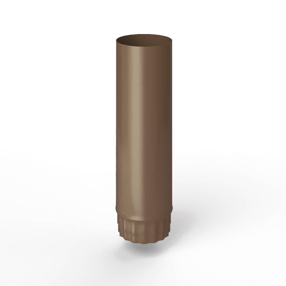 Труба водосточная оцинкованная порошок ф130х1250мм RAL 8025