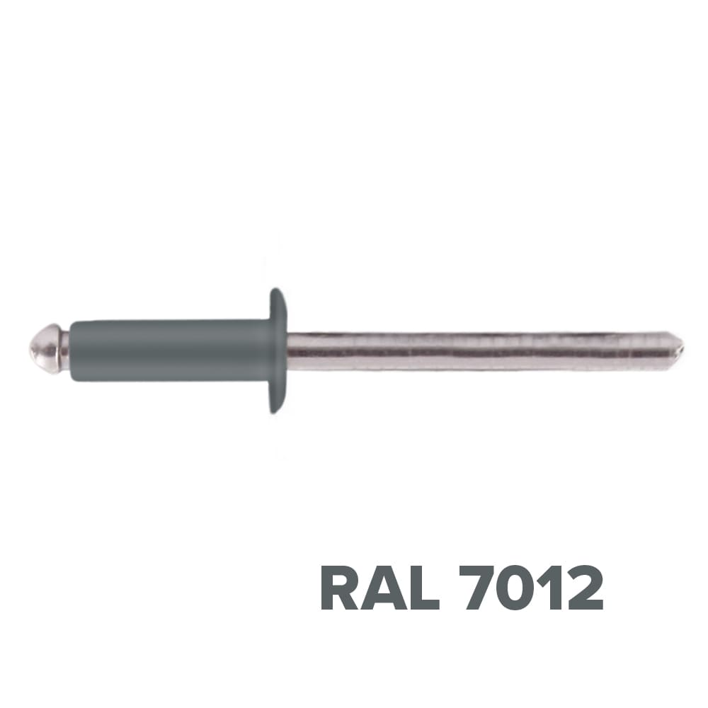 Заклепка 3.2x10 (RAL 7012) A2/A2 вытяжная