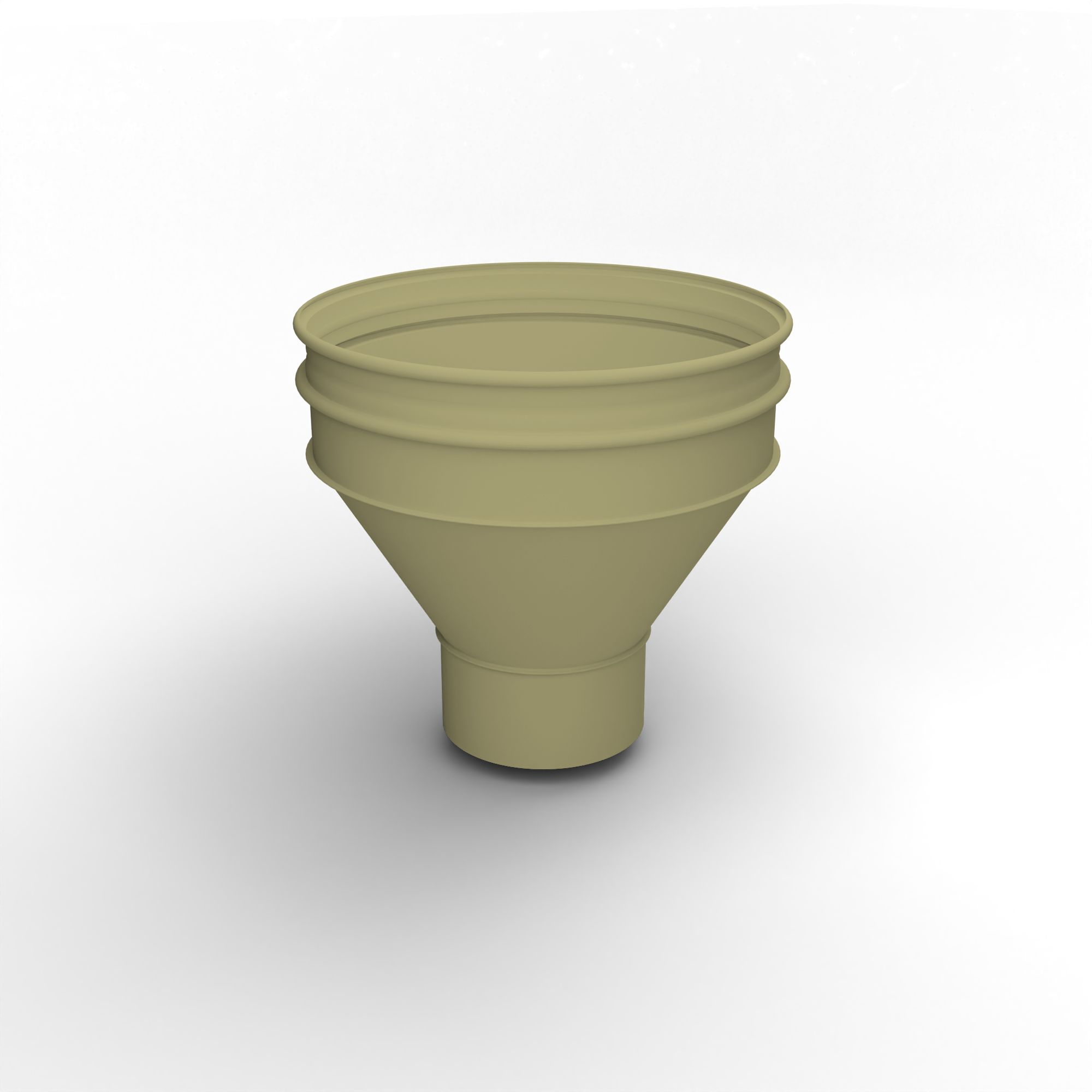 Воронка водосточная ф170х350мм (RAL 1000) водосборная, c порошковым покрытием