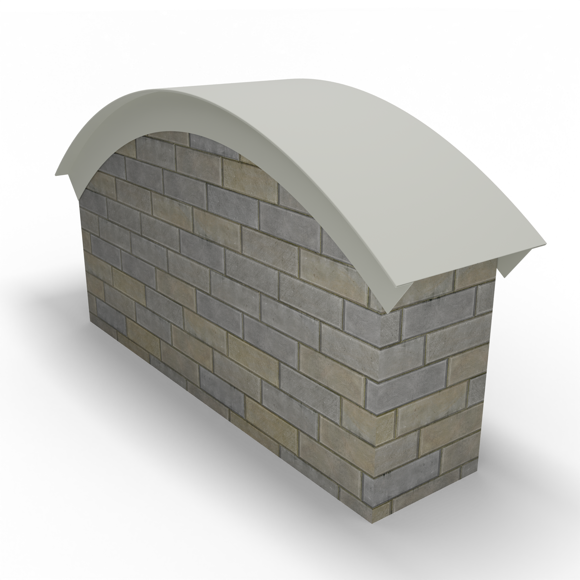 Парапет радиусный 0,45 мм (RAL 9002) полиэстер