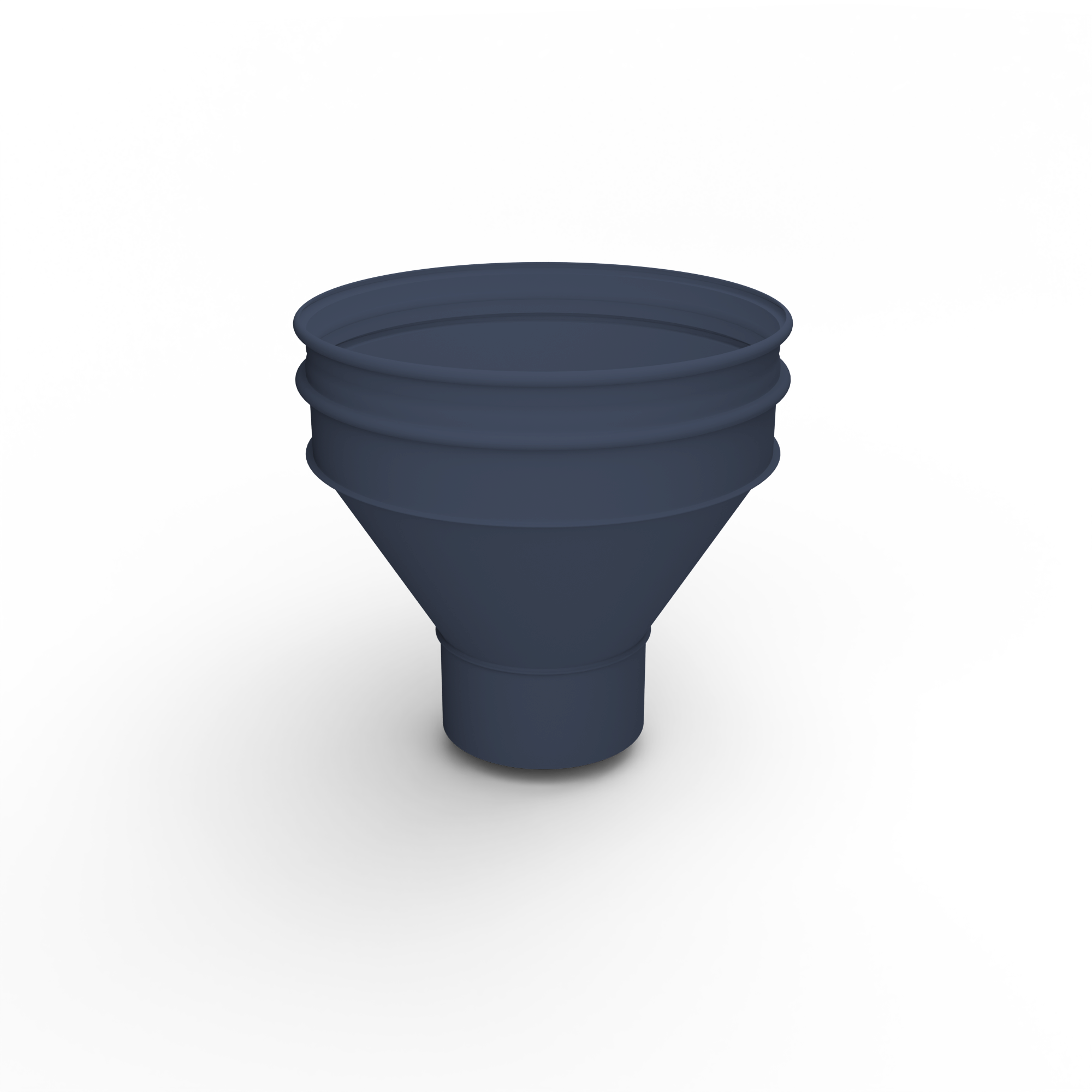 Воронка водосточная ф120х350мм (RAL 5011) водосборная, c порошковым покрытием