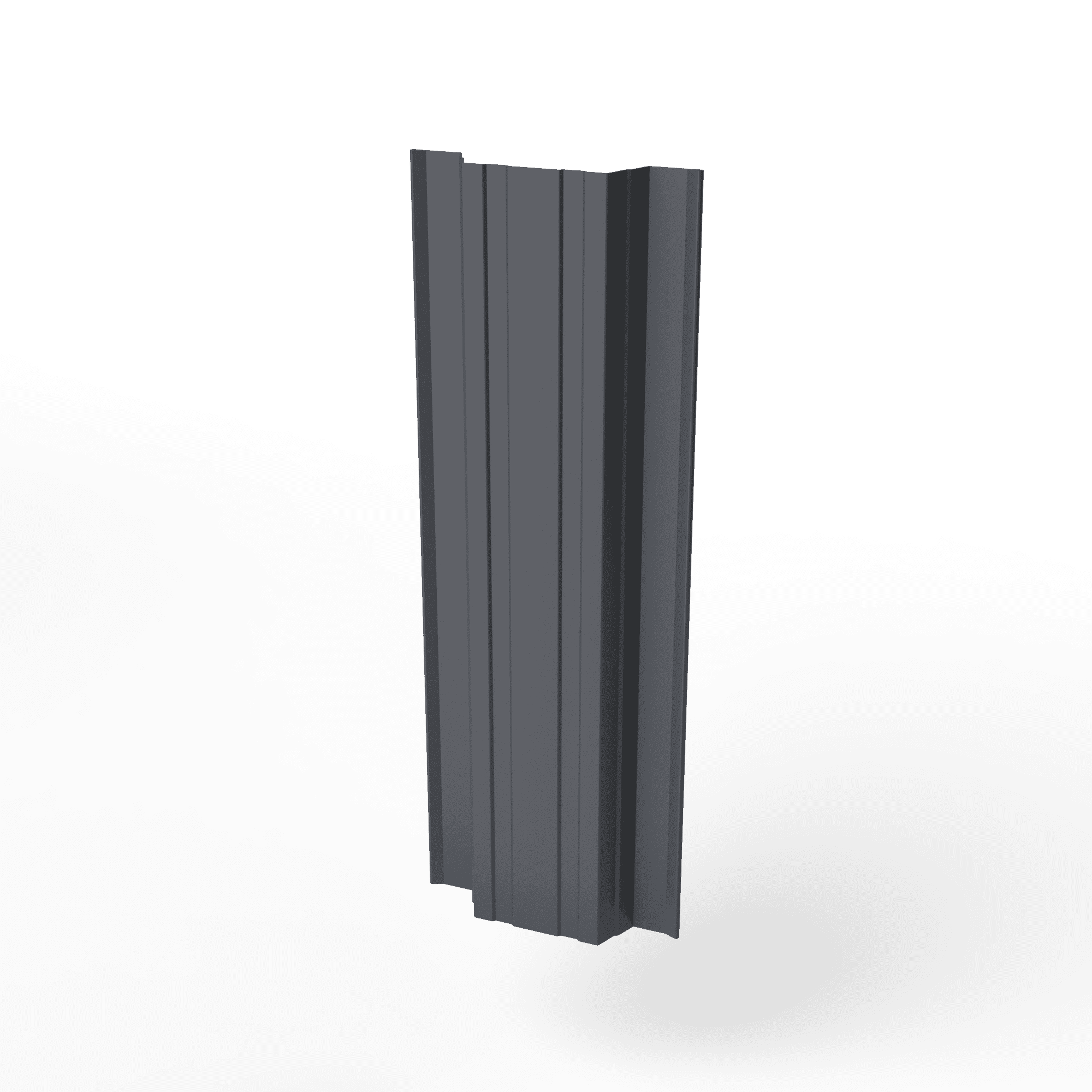 Штакетник прямоугольный оцинкованный с полимерным покрытием 0,5х118мм прямоугольный фигурный RAL 7024