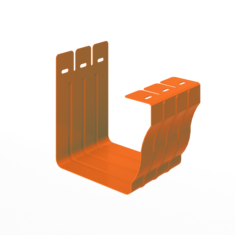 Крепление желоба