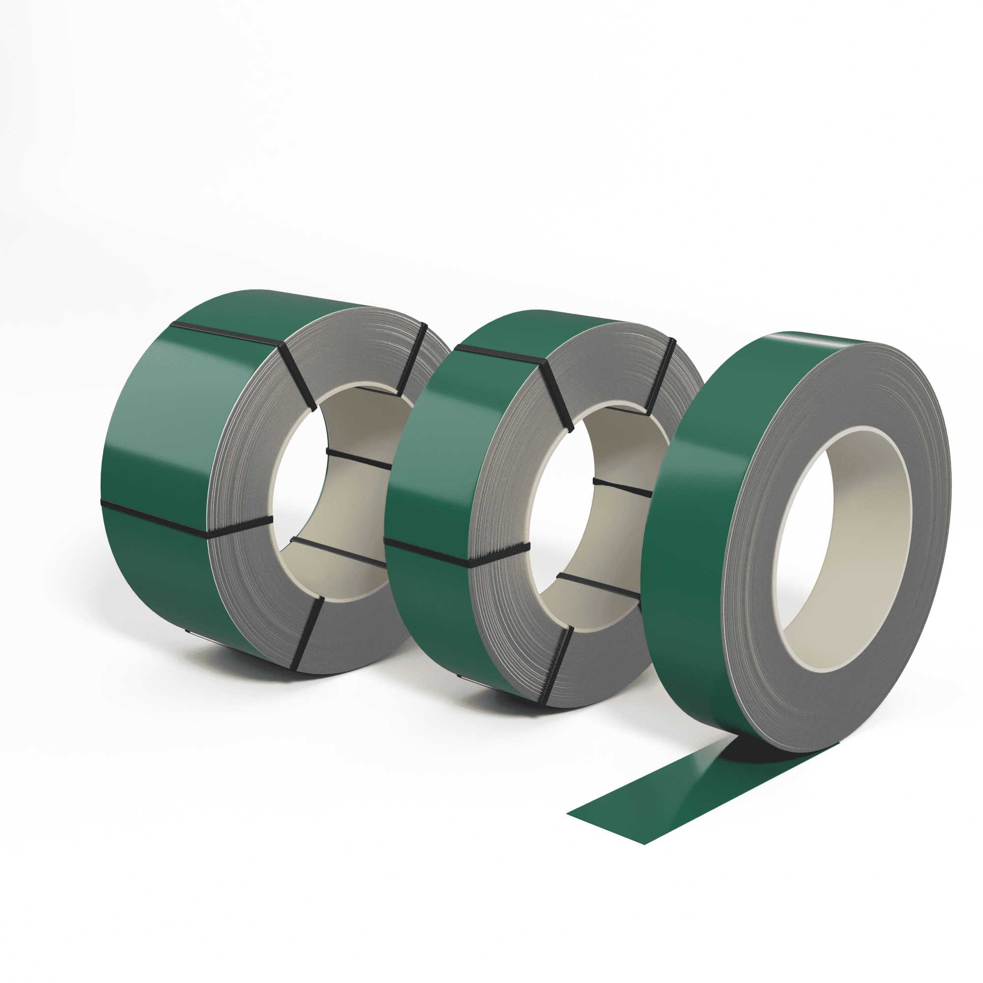 Лента оцинкованная (Штрипс) 0,4 мм (RAL 6000) с полимерным покрытием (полиэстер)