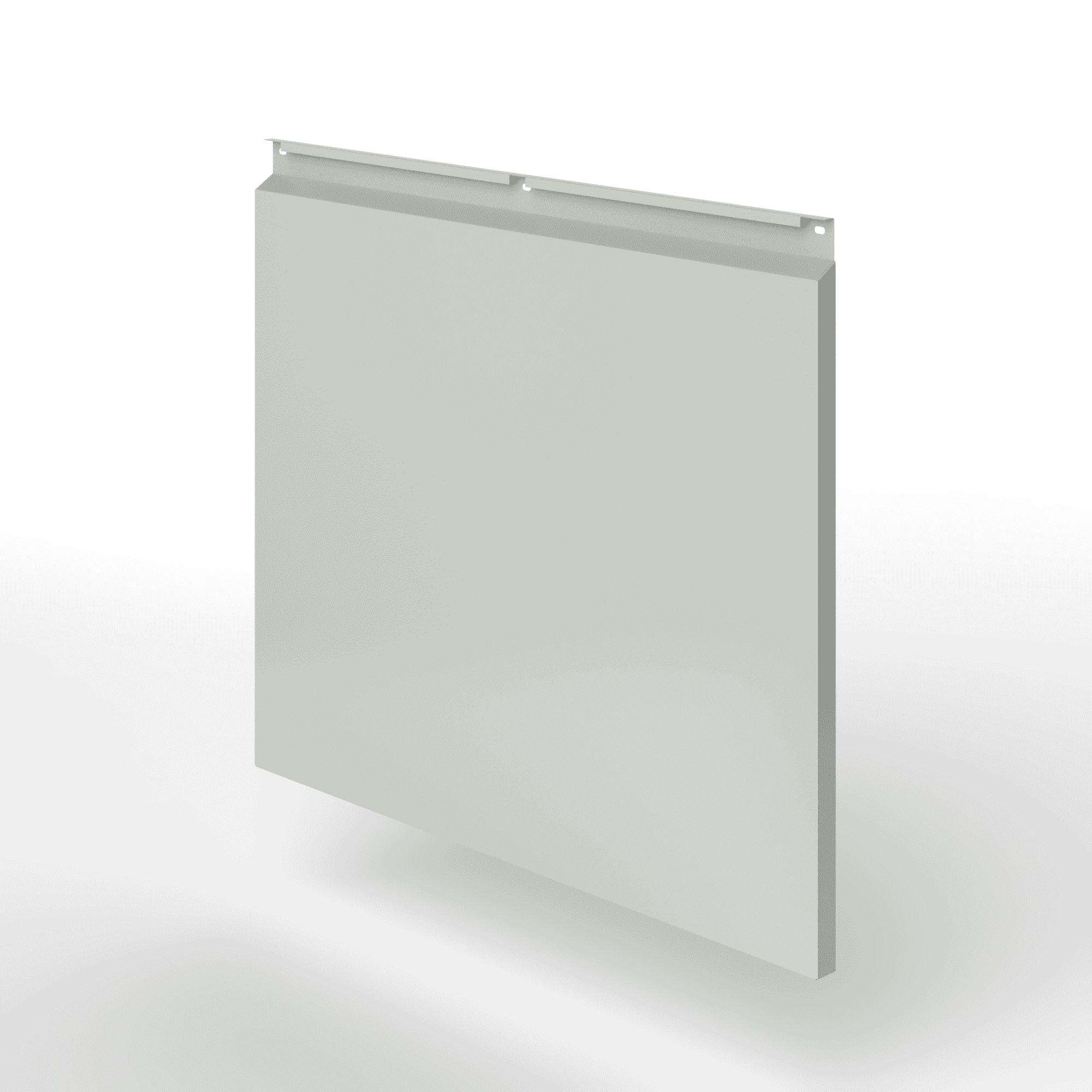 Фасадная металлокассета закрытого типа оцинкованная с порошковым покрытием 0,7x1020х475мм RAL 7038 Агатовый серый