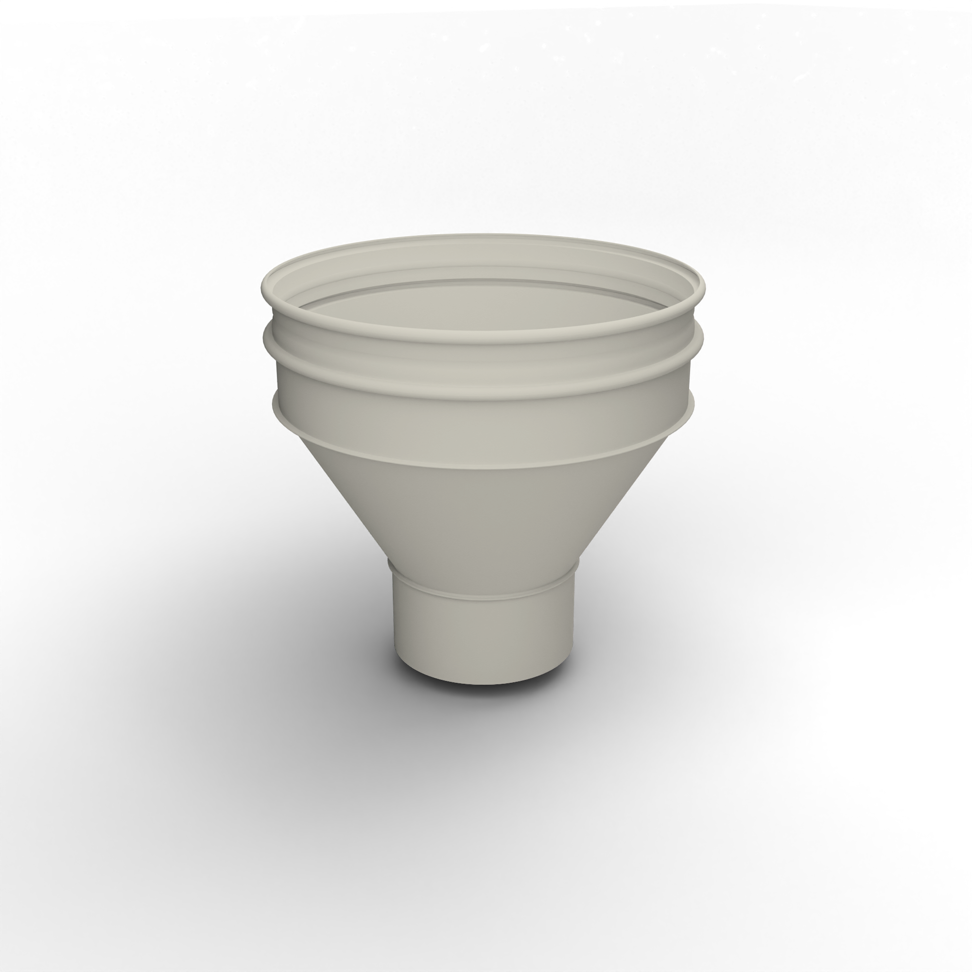 Воронка водосточная ф160х350мм (RAL 9001) водосборная, c порошковым покрытием